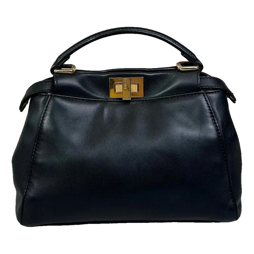 Peekaboo leather satchel