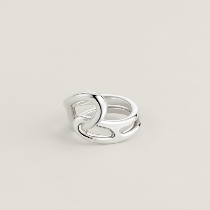 Sans Coloris Chaine d'Ancre Punk Ring
