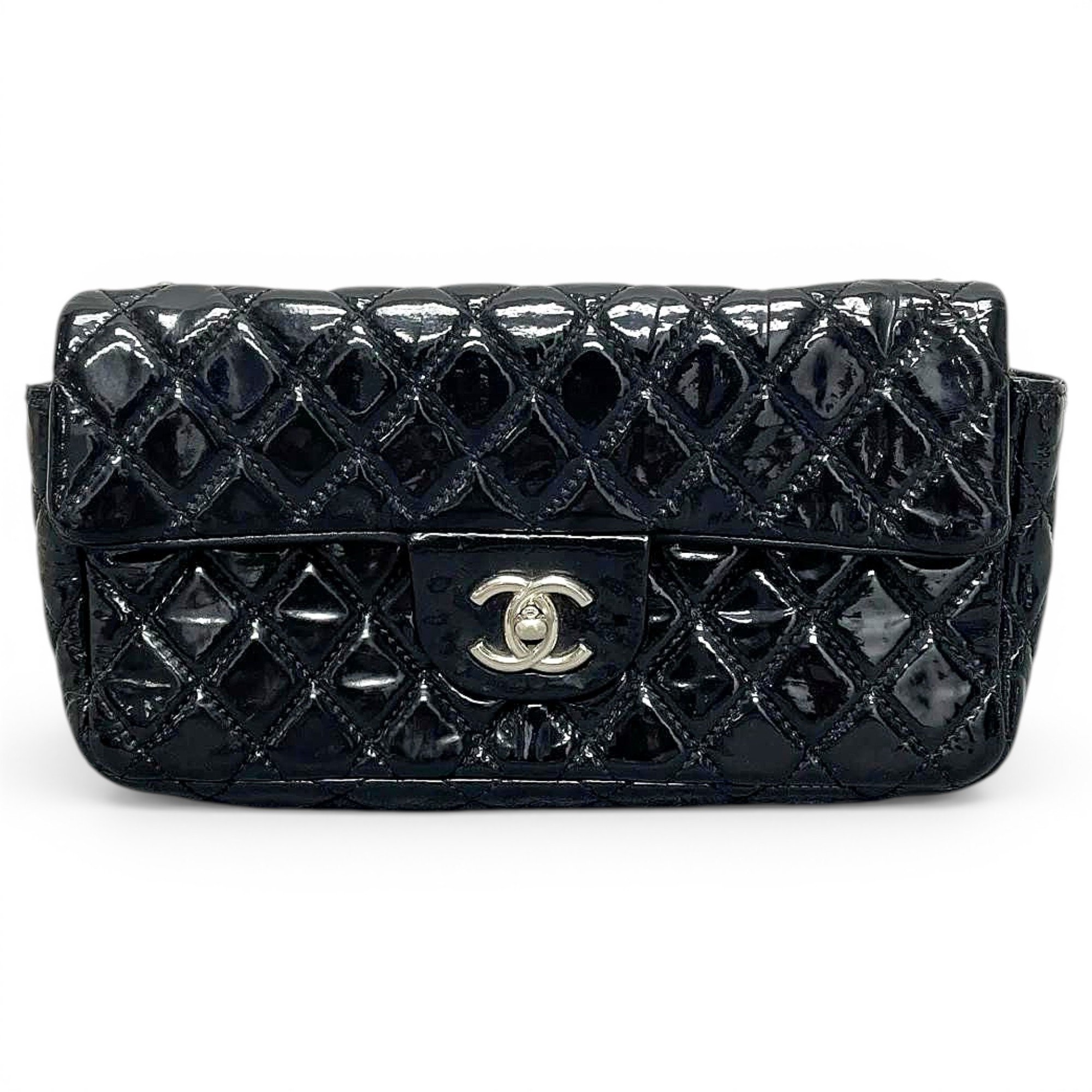 Patent leather handbag