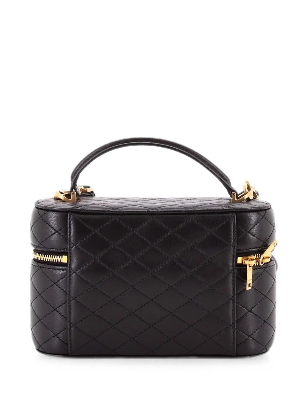 Gaby Zip Around Vanity Bag Quilted Leather Mini satchel