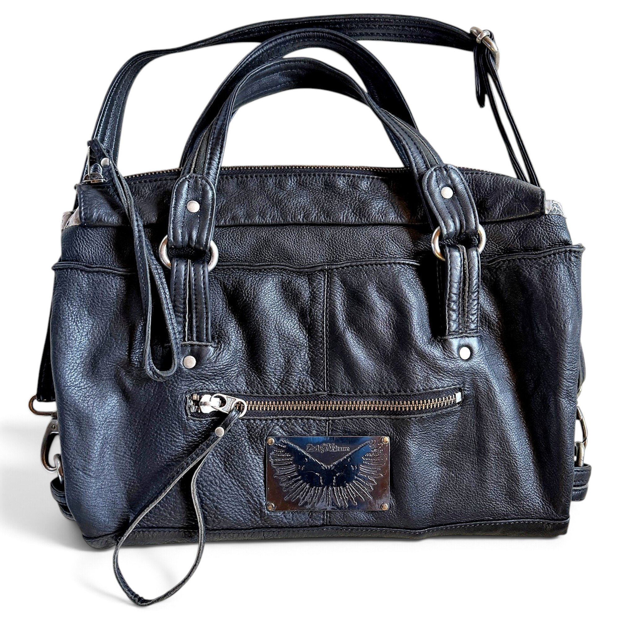 Leather crossbody bag