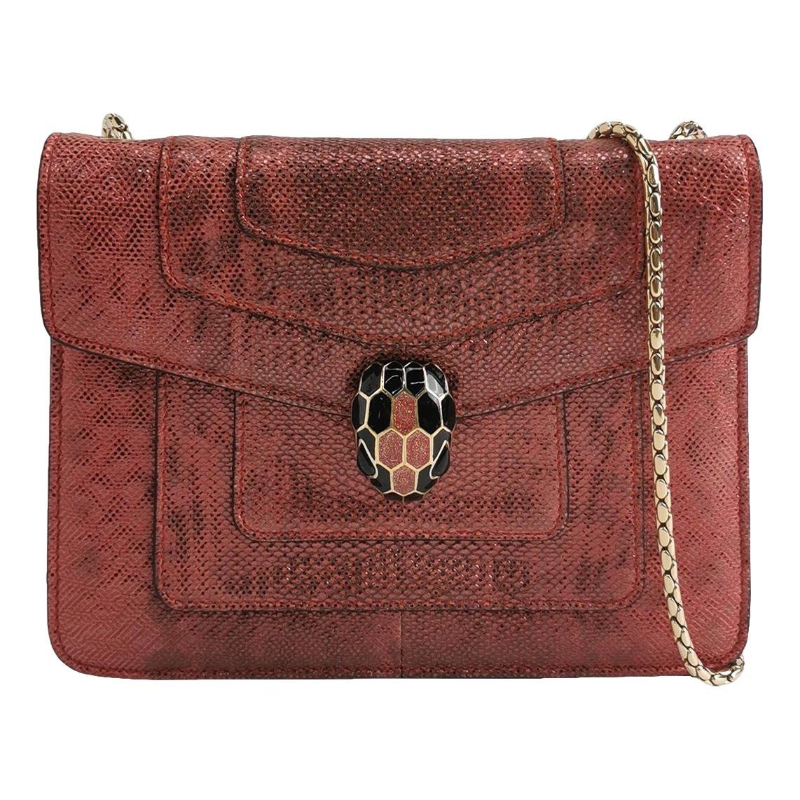 Serpenti leather handbag