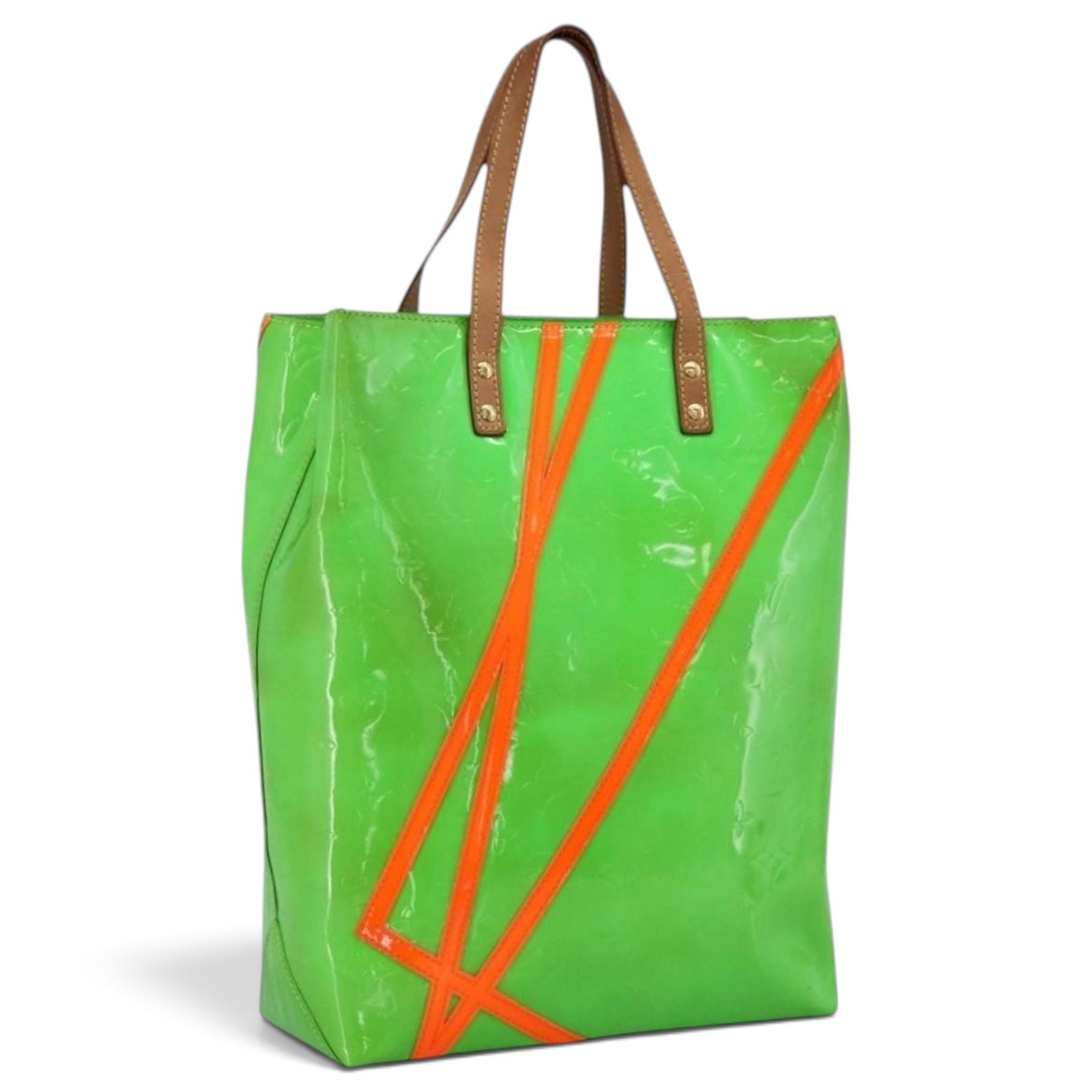 Reade patent leather tote
