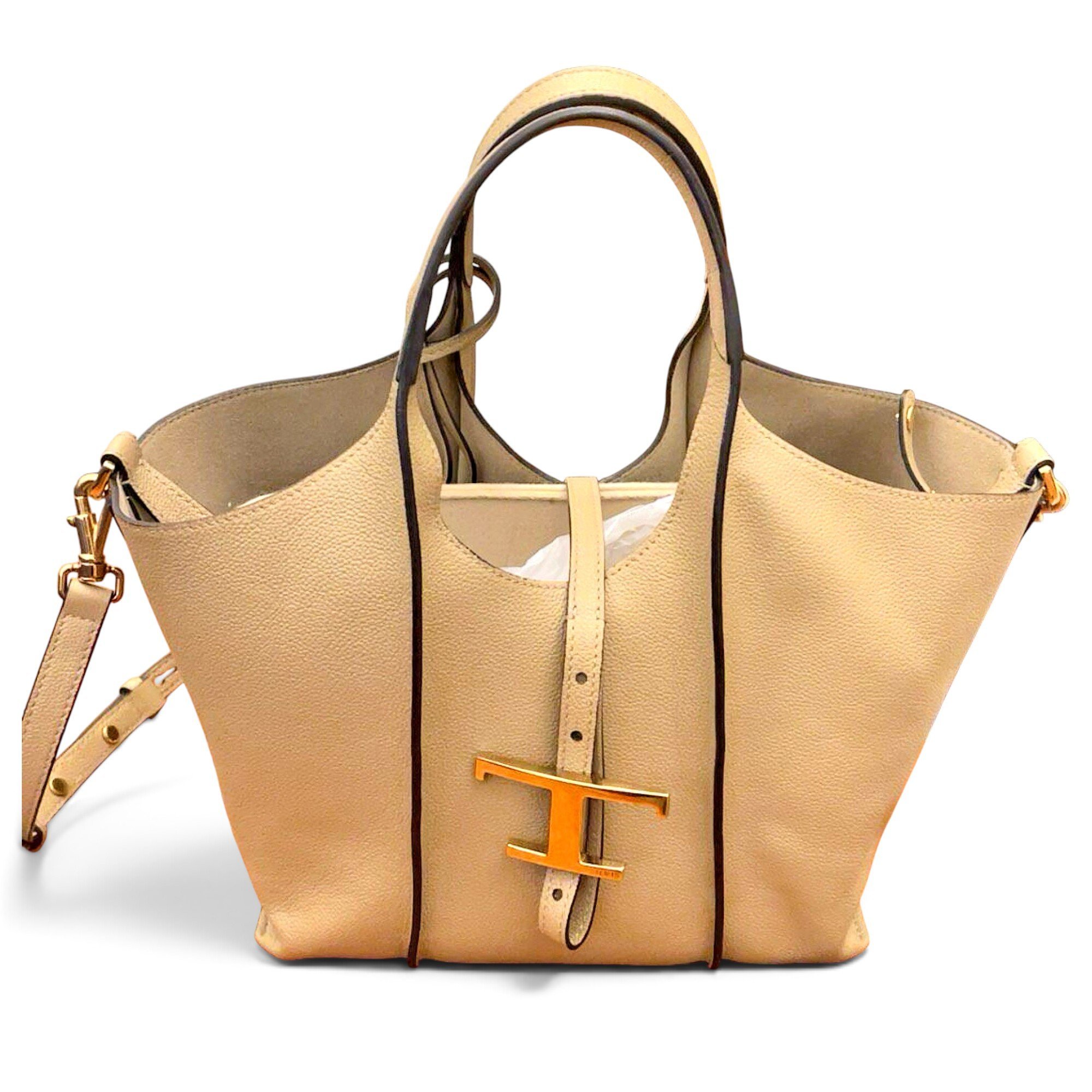 Shopping Media leather tote