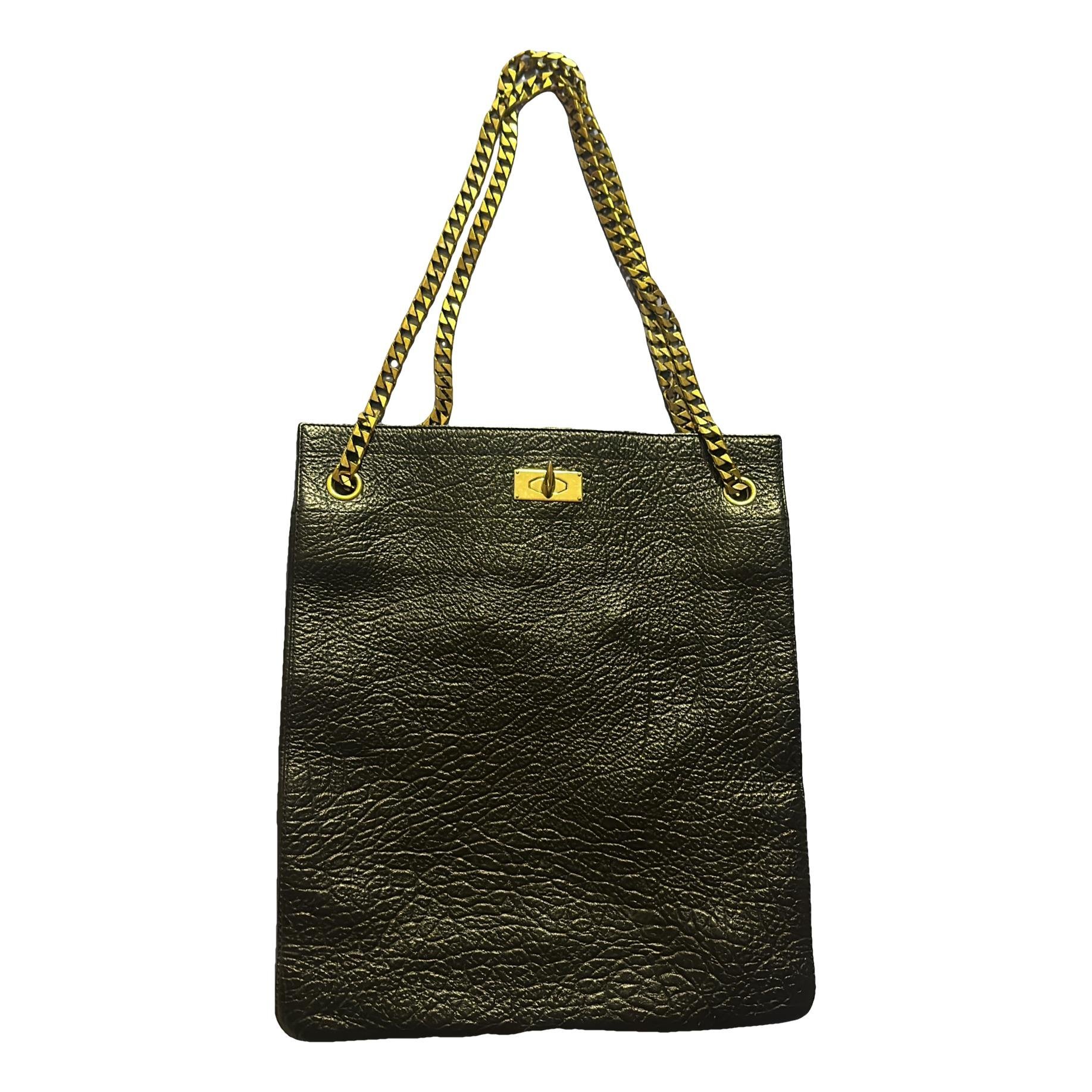 Leather tote