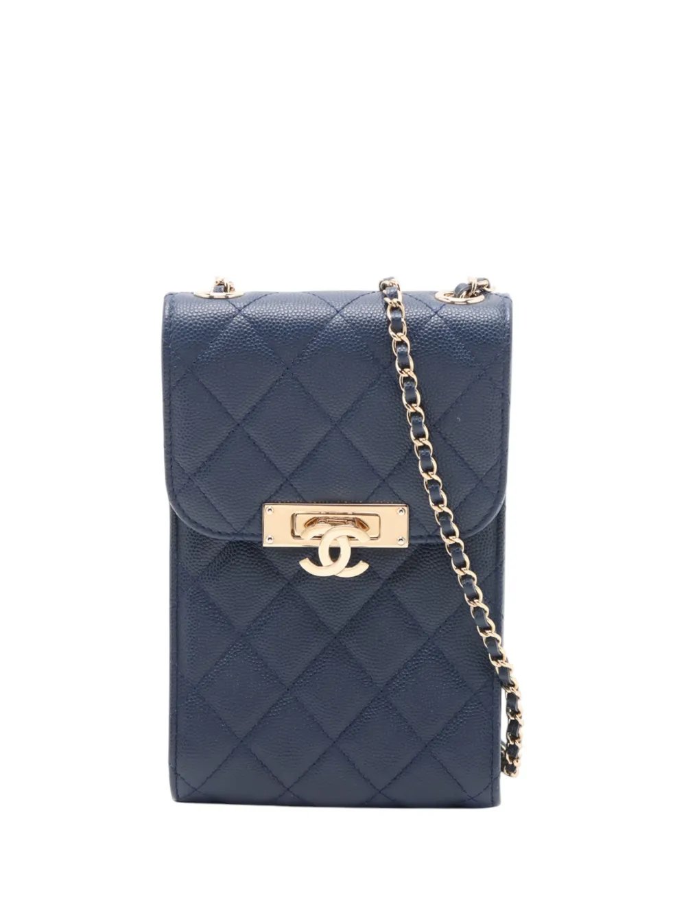 2017-2018 Quilted Caviar Golden Class Phone Holder crossbody bag