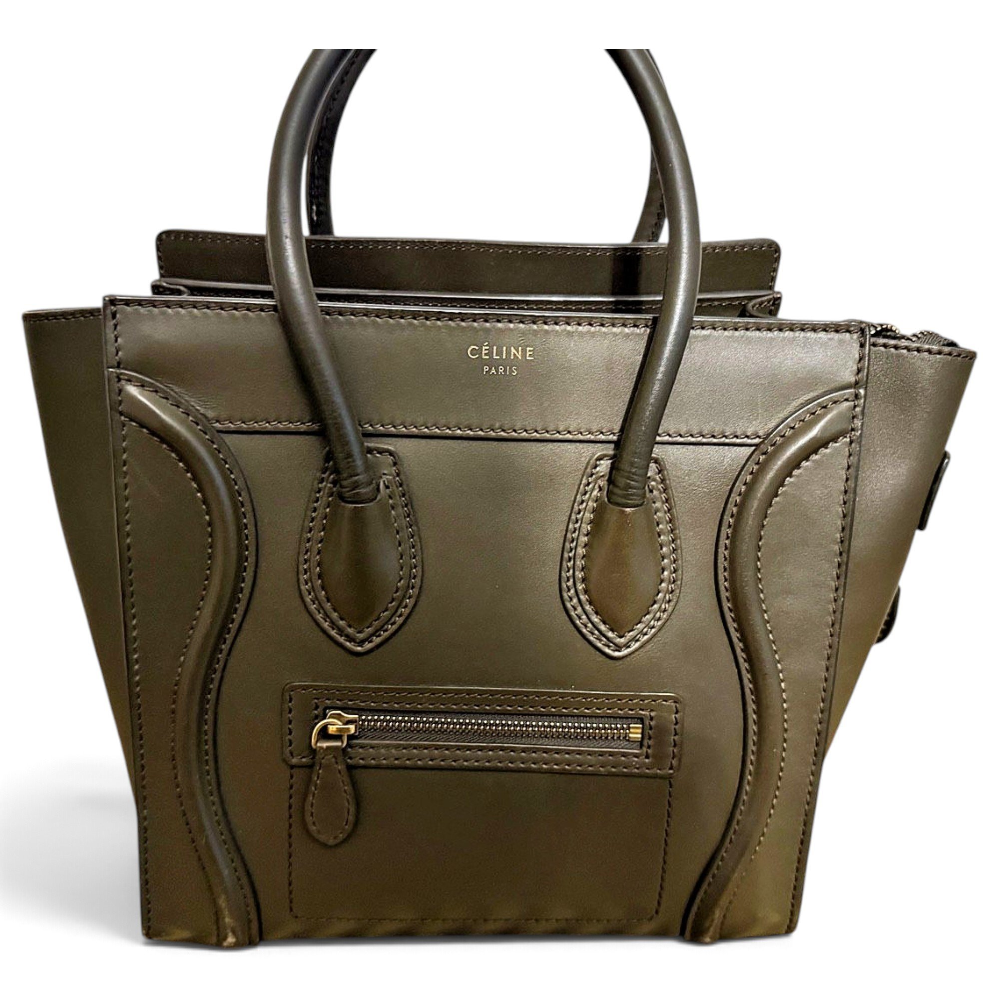Luggage leather tote