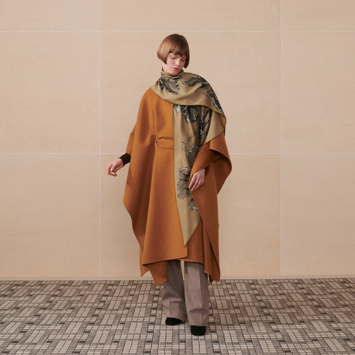 Hermès Tulipomanie giant triangle Blanc/noir/gris | BagUSeek