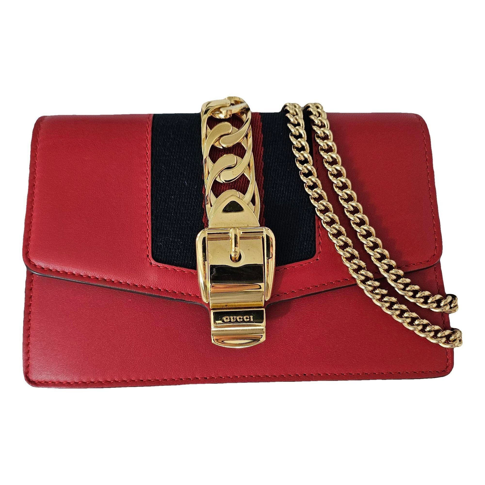 Sylvie Chain leather crossbody bag