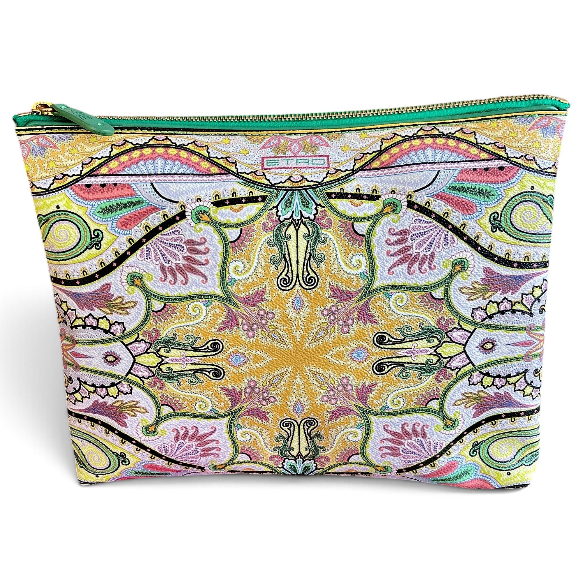 Leather clutch bag
