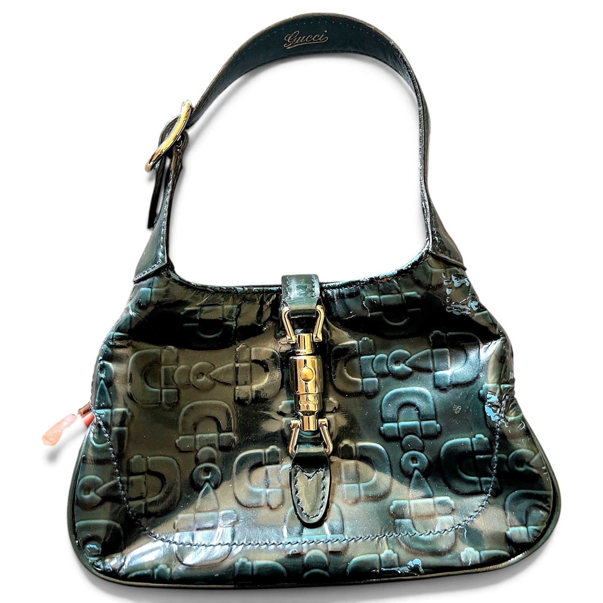 Jackie patent leather handbag