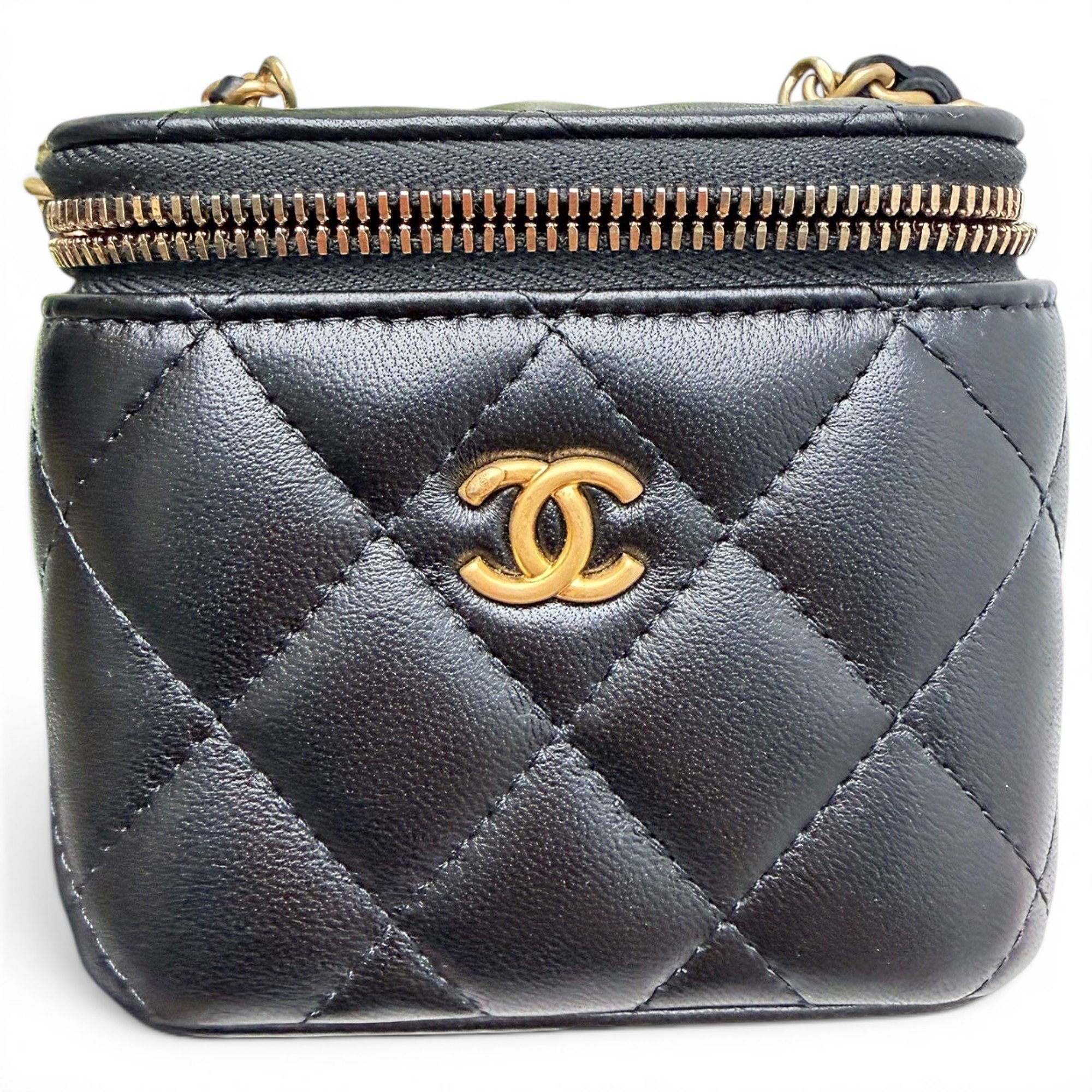 Trendy CC Vanity leather handbag
