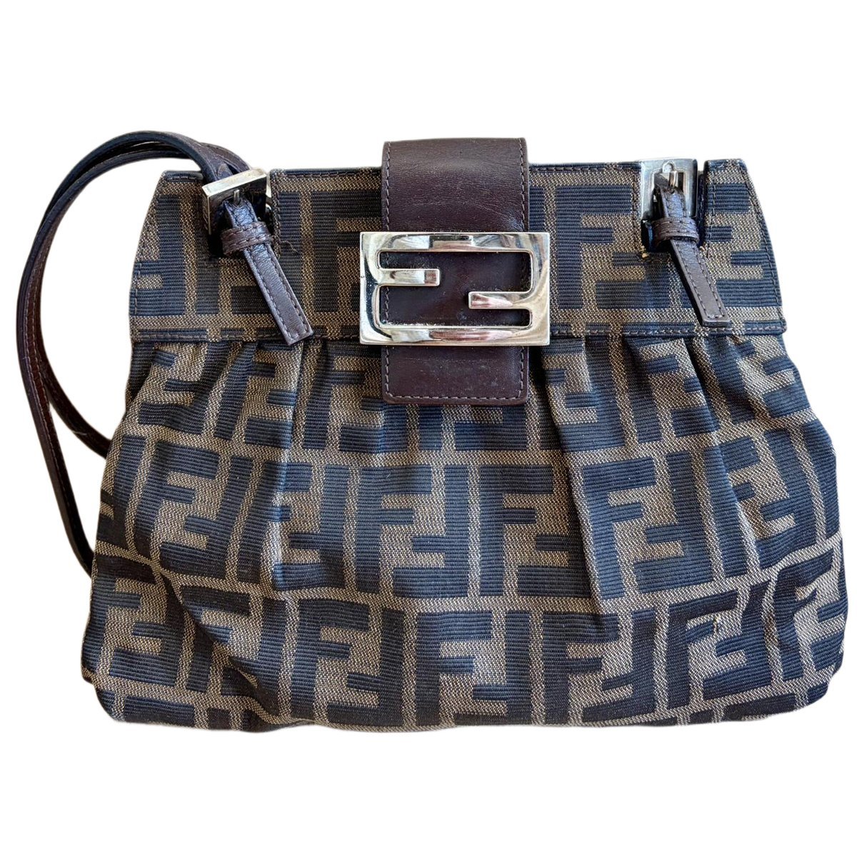 Croissant Vintage cloth handbag