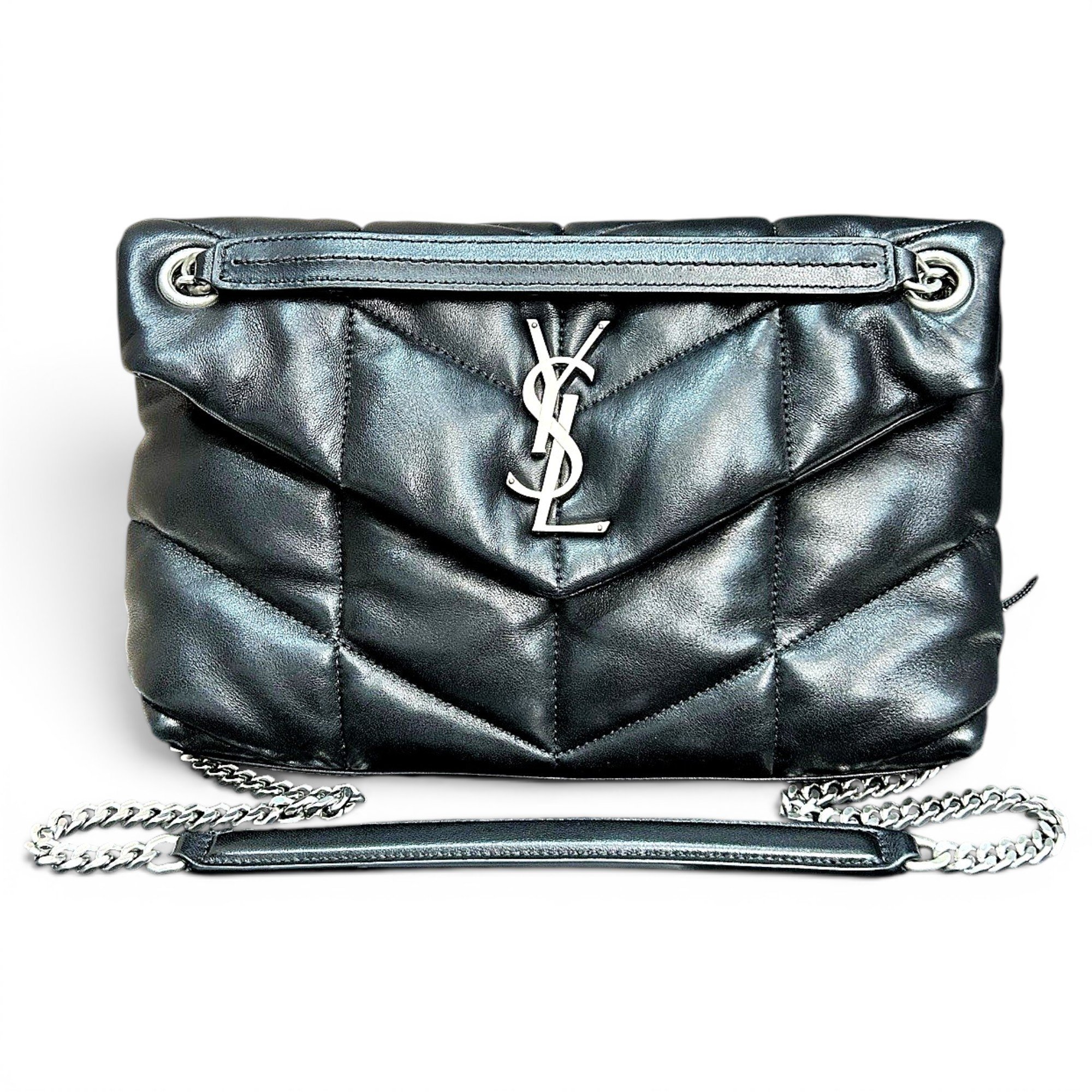 Loulou Puffer leather crossbody bag