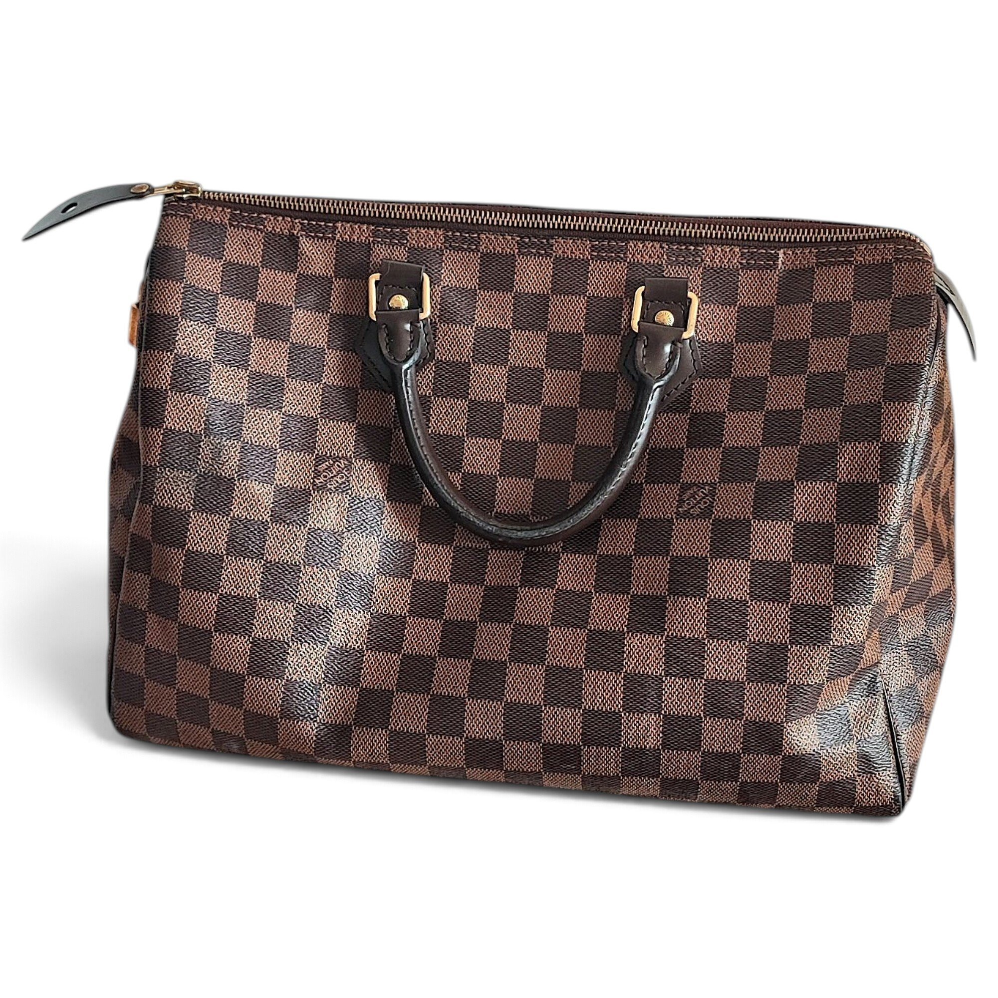 Speedy leather handbag