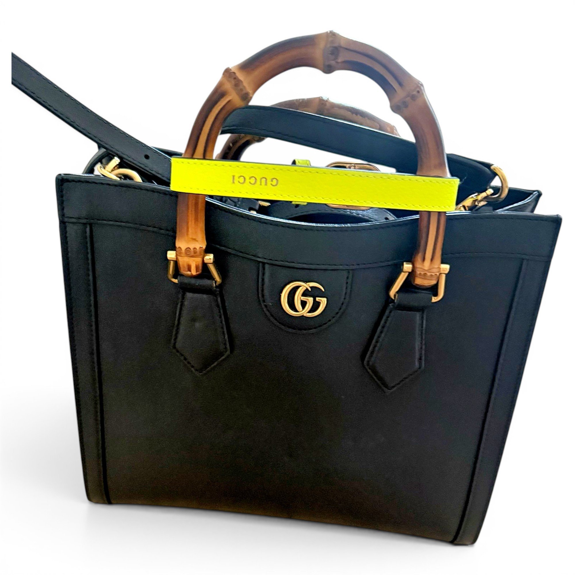 Diana Bamboo leather tote
