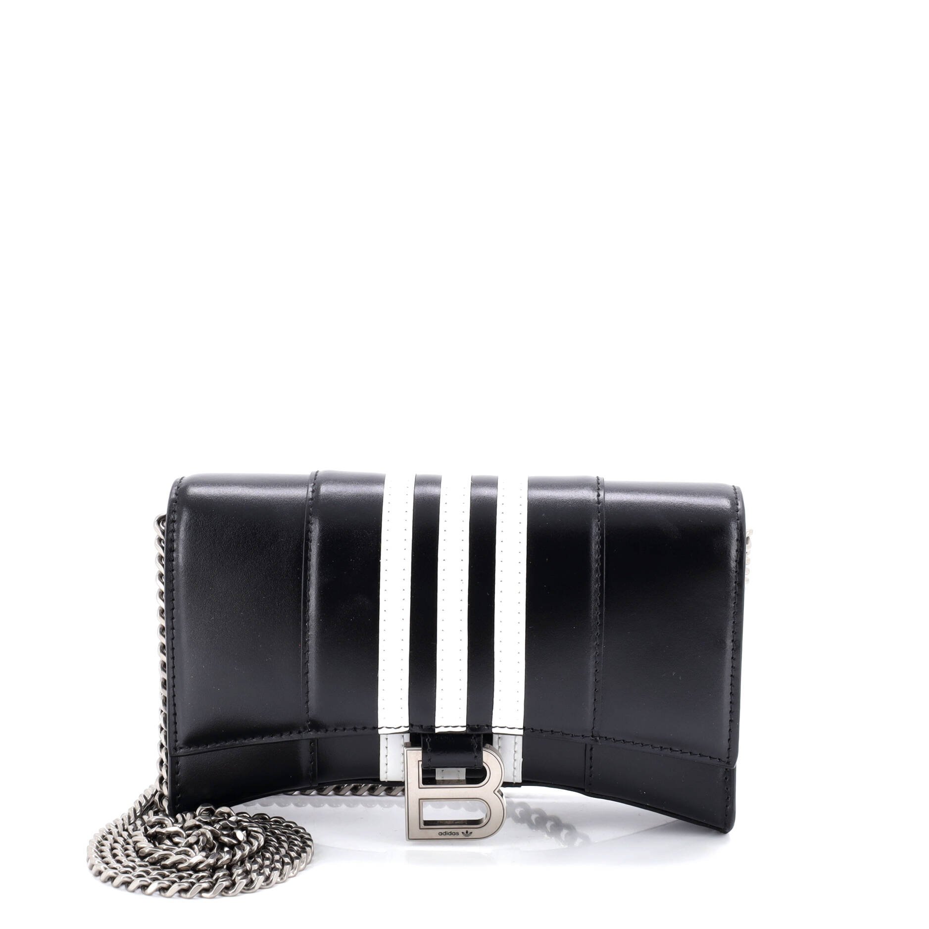 Balenciaga x adidas Hourglass Chain Wallet Leather