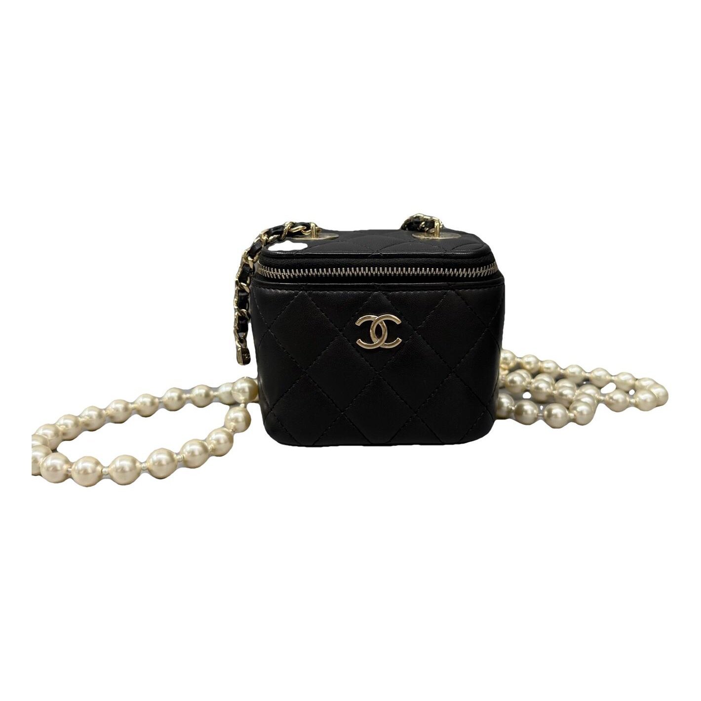 Trendy CC Vanity leather handbag