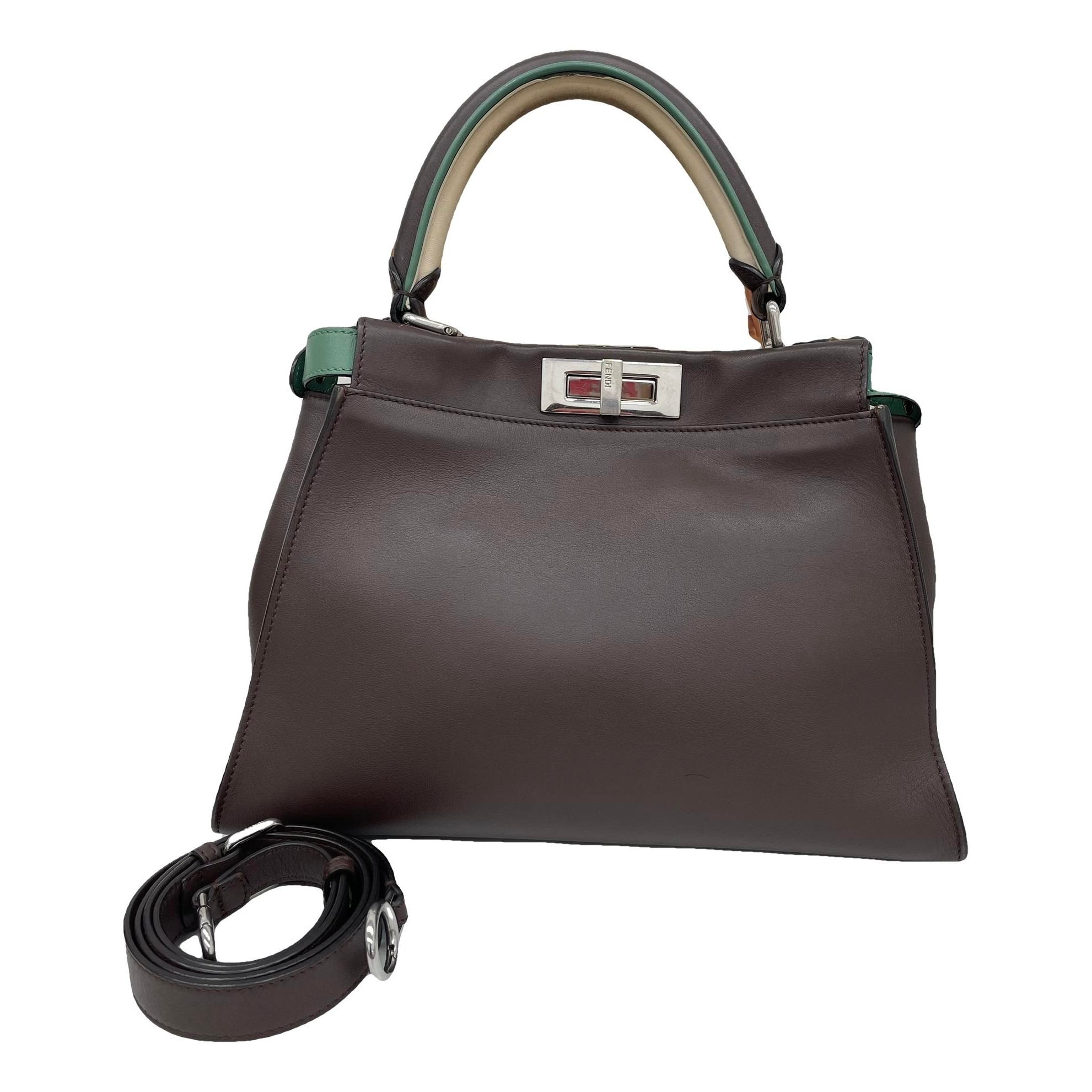 Peekaboo leather handbag
