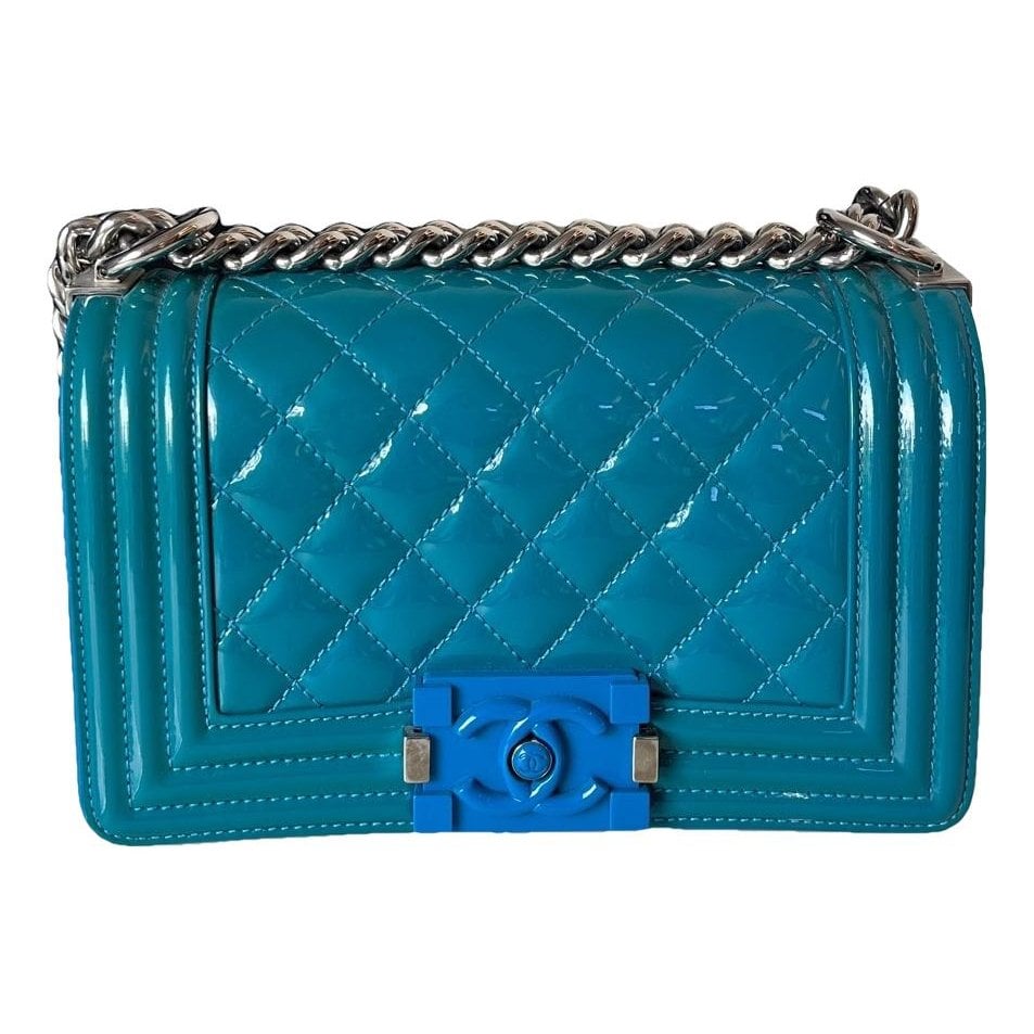 Boy patent leather crossbody bag