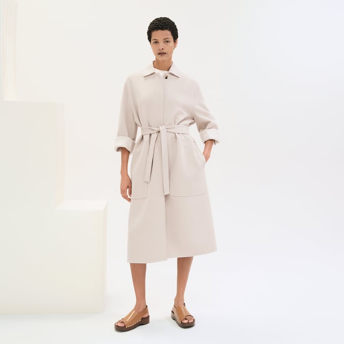 Blanc Sable "Chaine d'Ancre" Coat