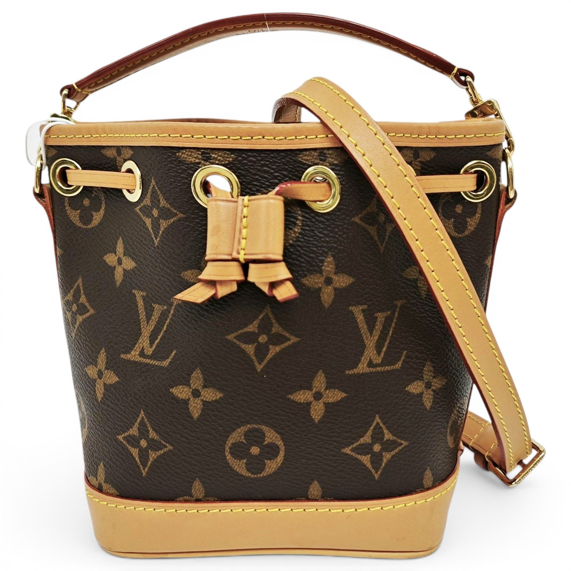 Nano Noé leather handbag