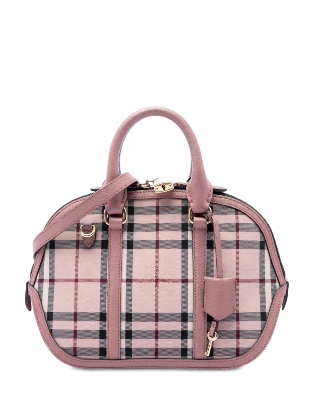 2000-2017 Small Haymarket Check Nylon Orchard Bowling Bag satchel
