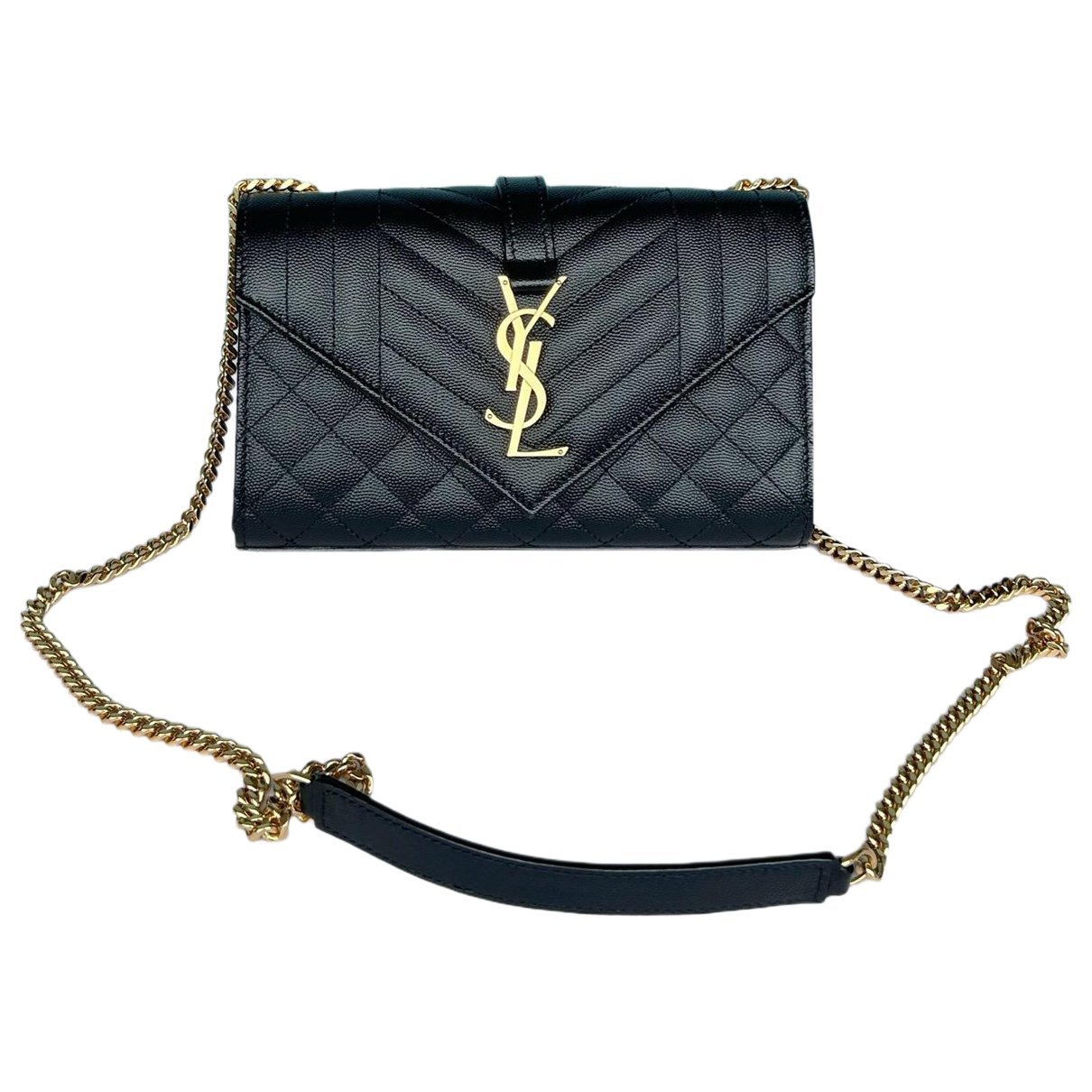 Envelope leather crossbody bag