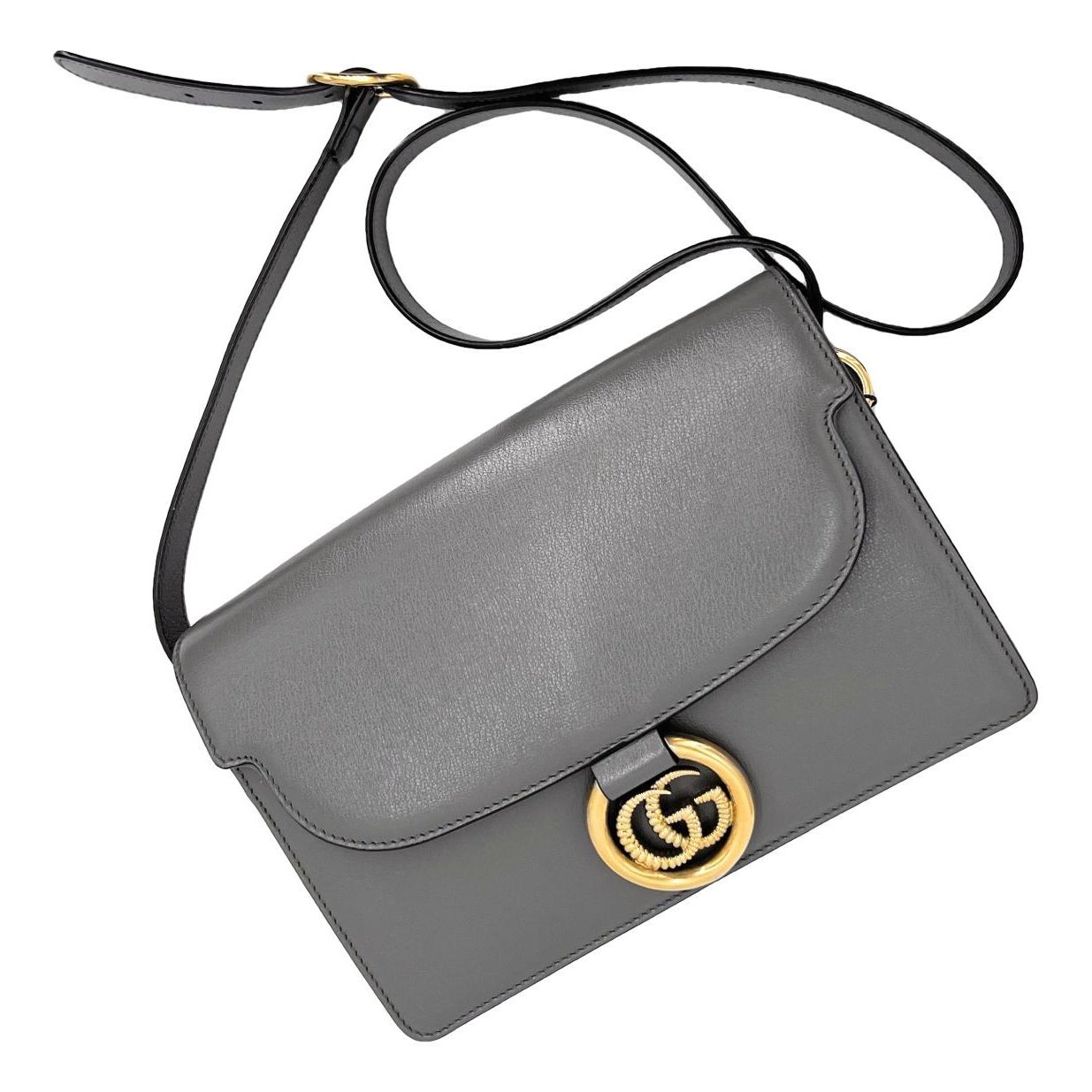 GG Ring leather handbag