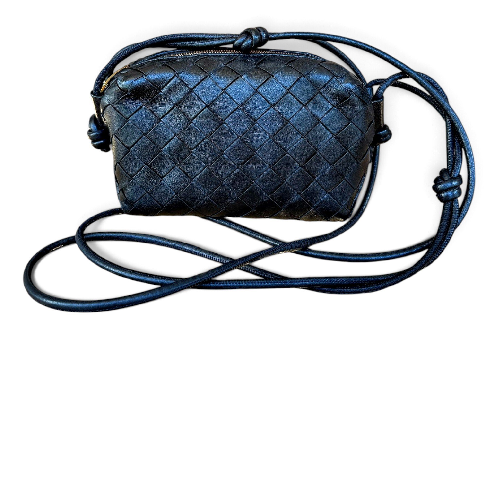 Loop leather crossbody bag