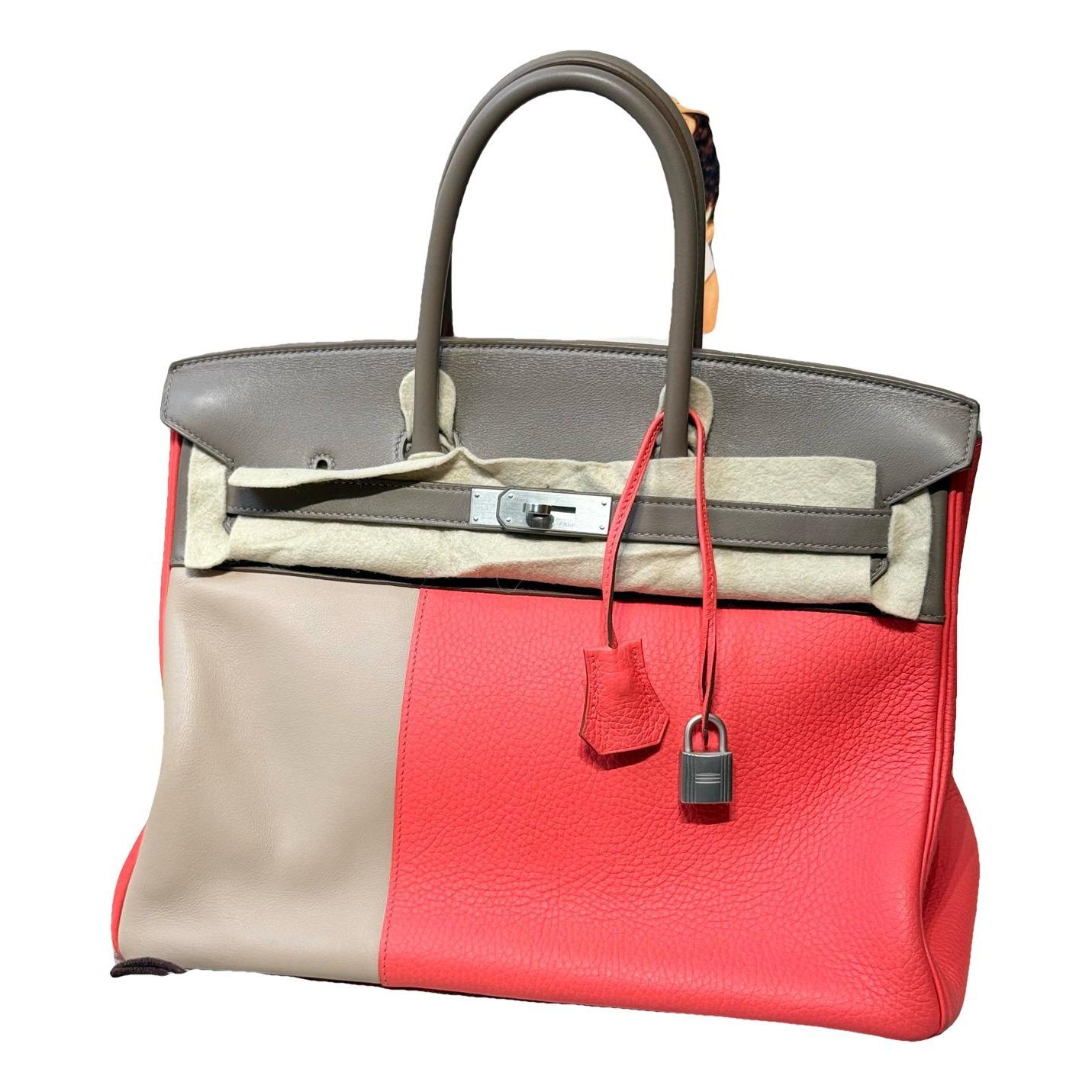 Birkin 35 leather handbag