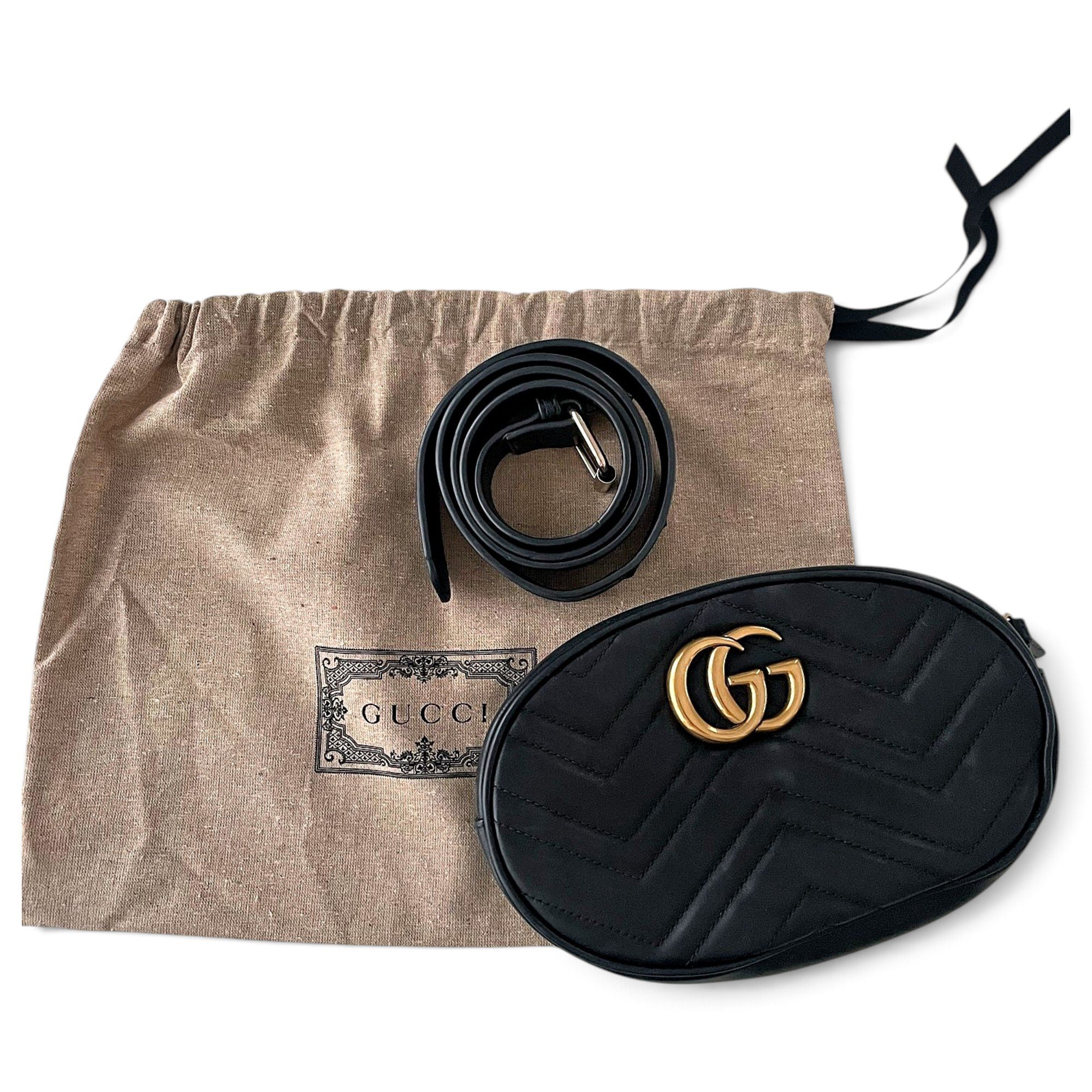 Marmont leather clutch bag