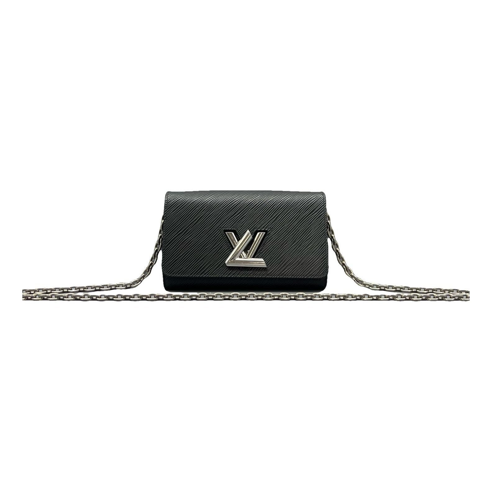 Twist Belt Wallet On Chain leather handbag