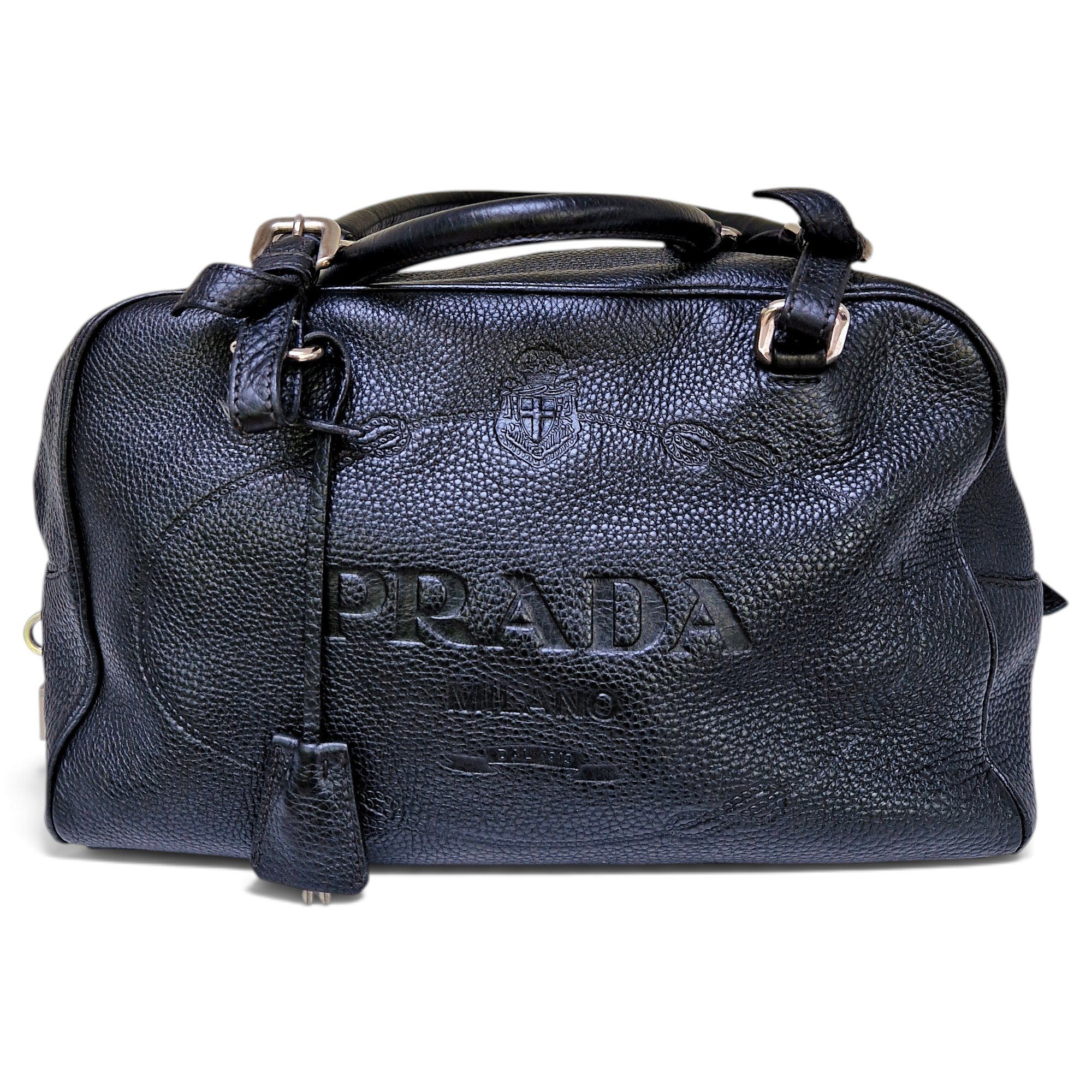Leather bowling bag