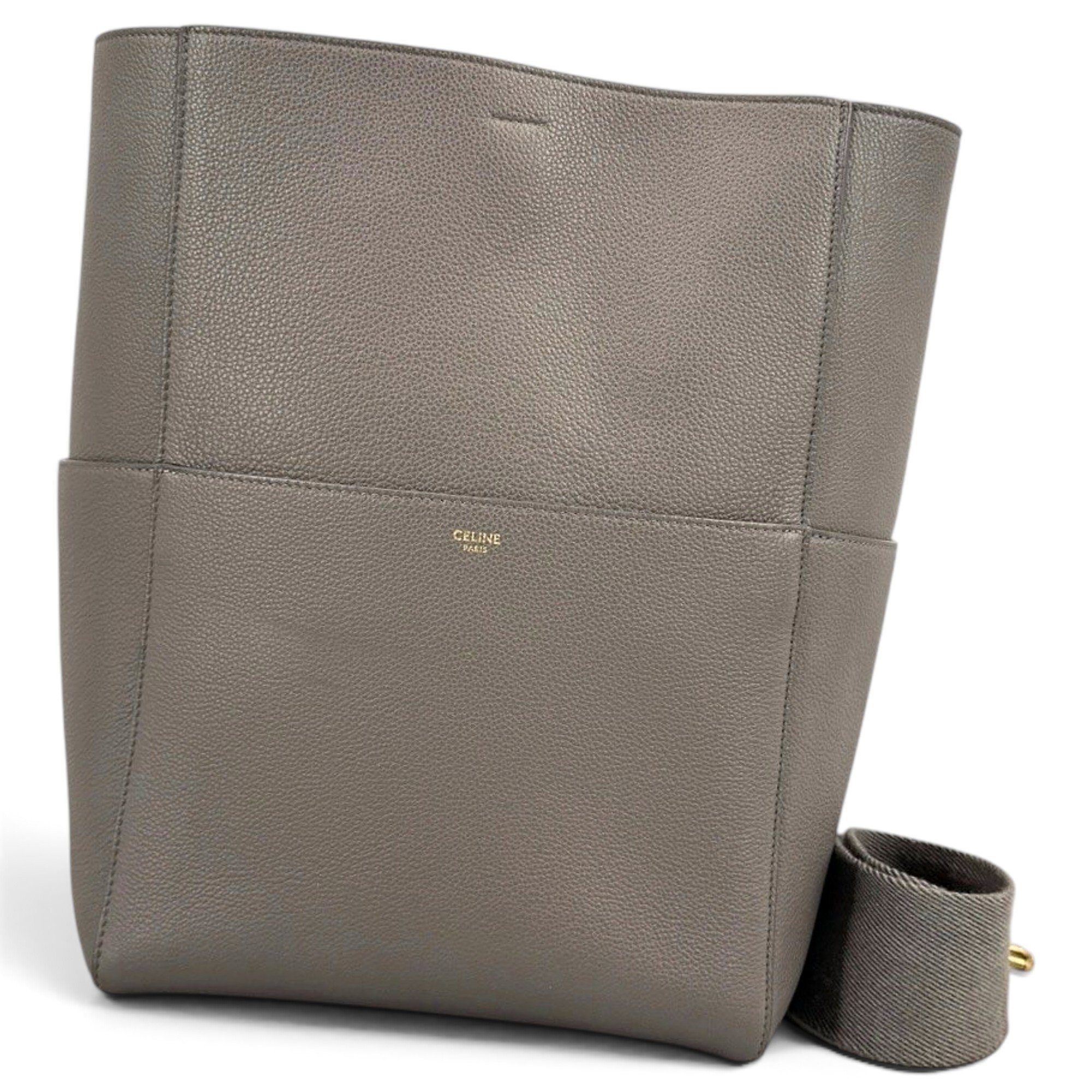Seau Sangle leather handbag