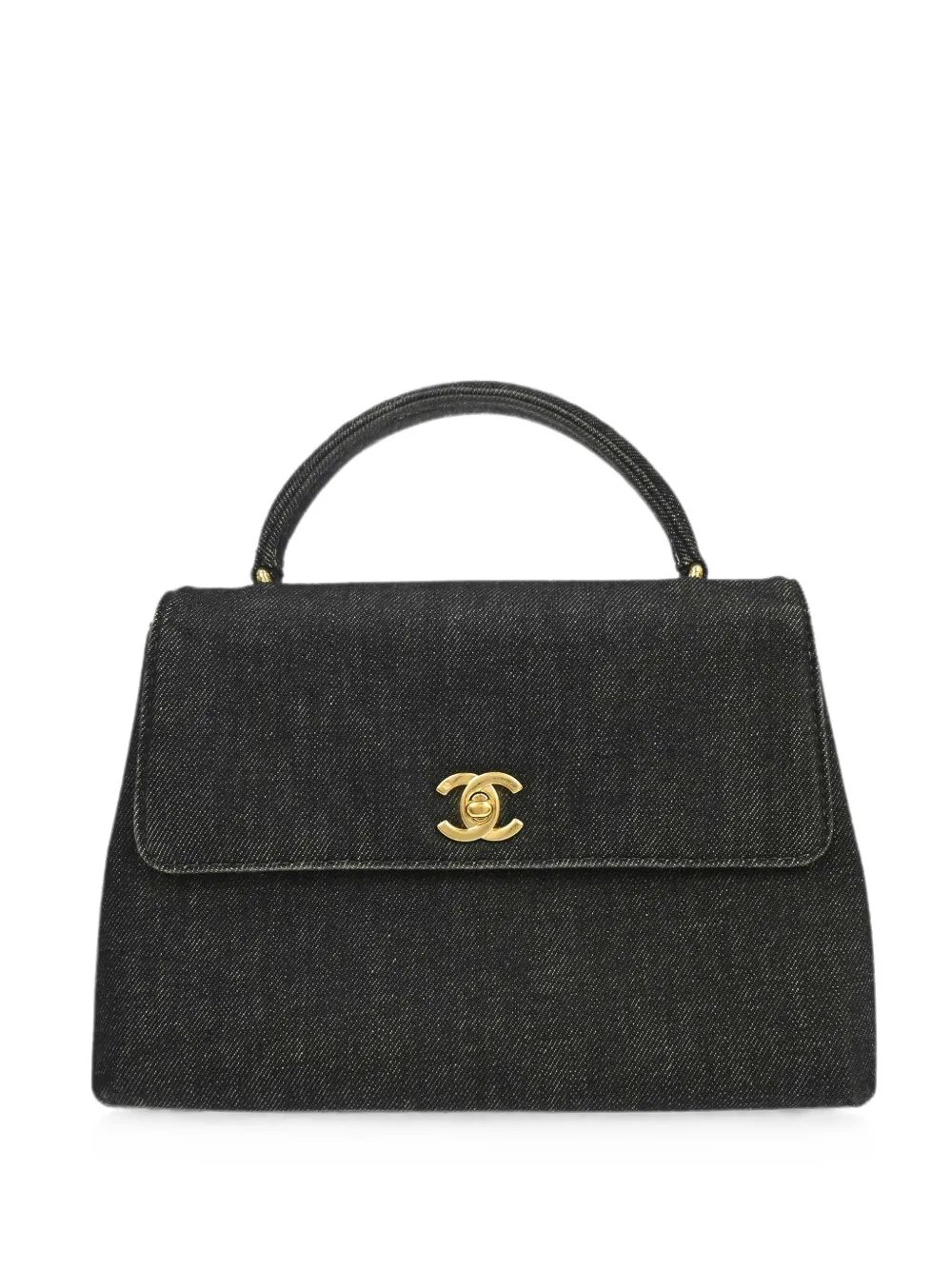 1998 CC-turn-lock tote bag