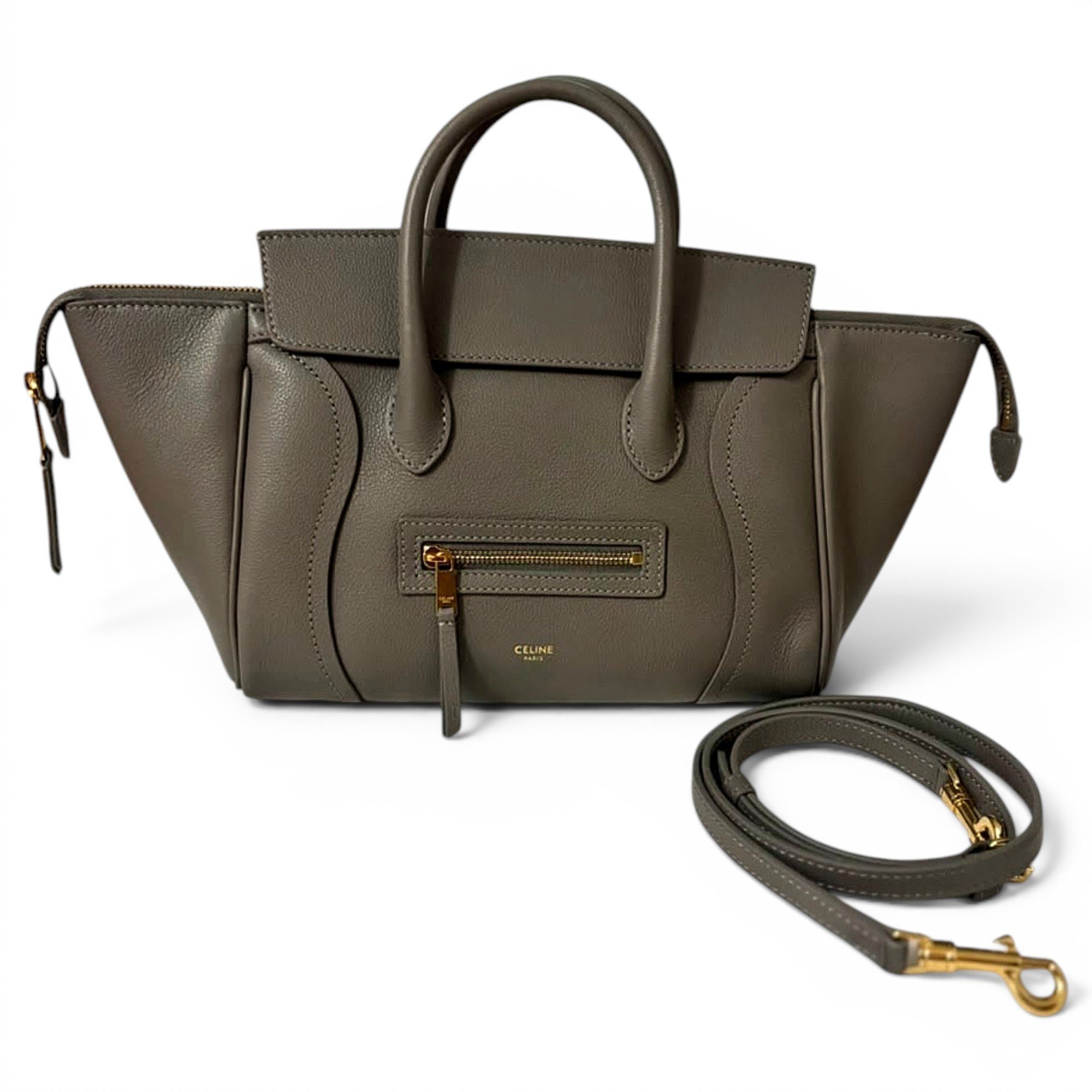 Luggage leather handbag