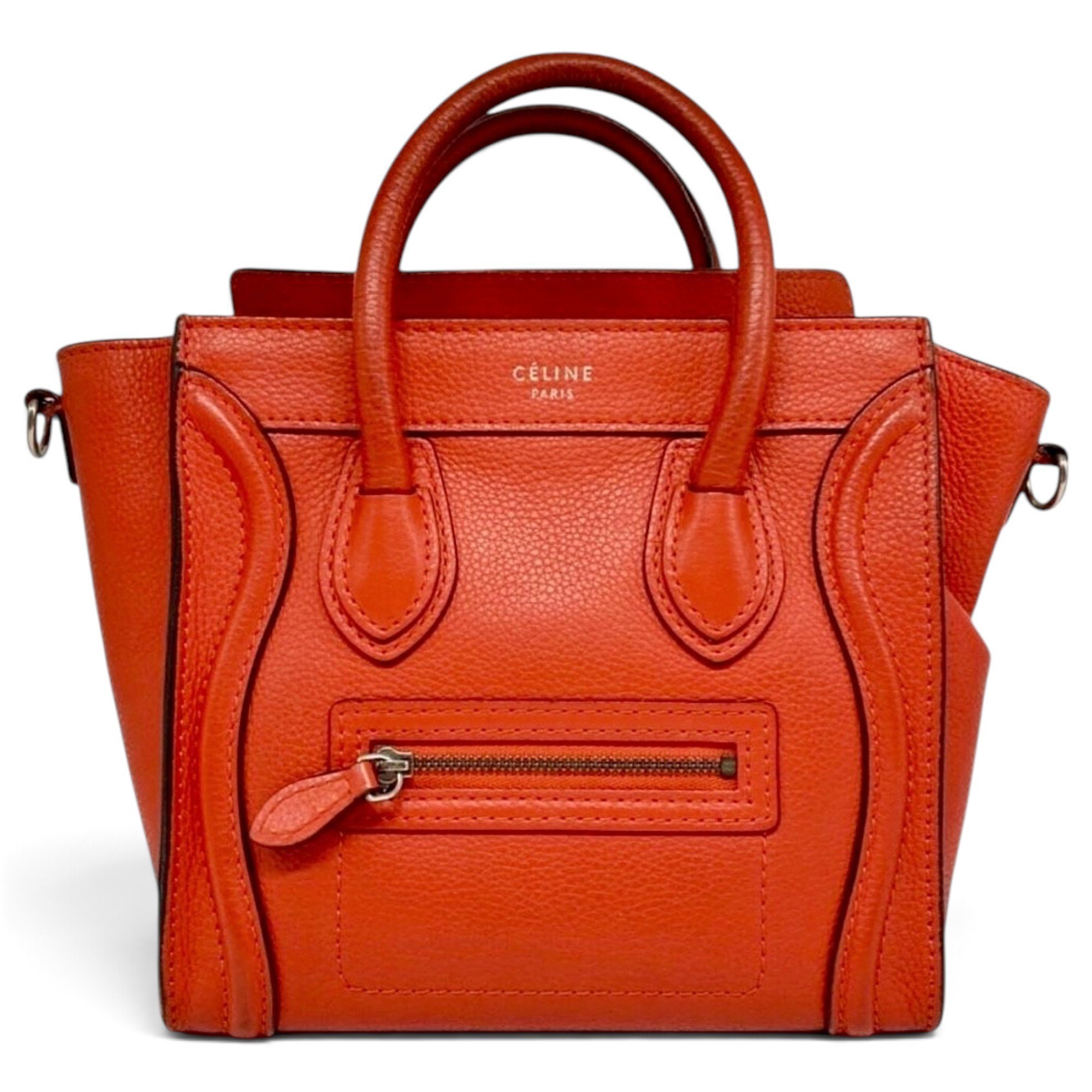 Nano Luggage leather crossbody bag