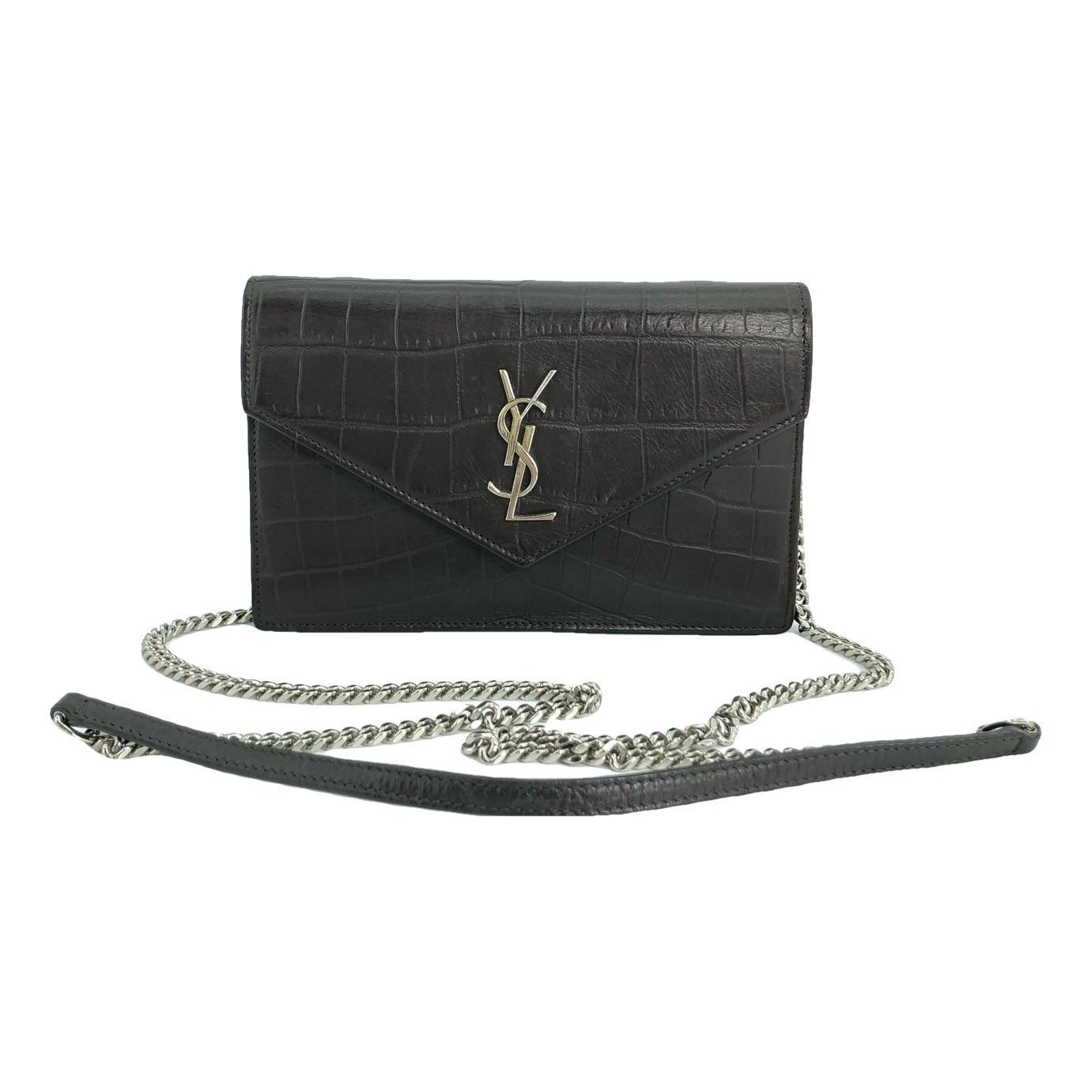 Portefeuille enveloppe leather crossbody bag