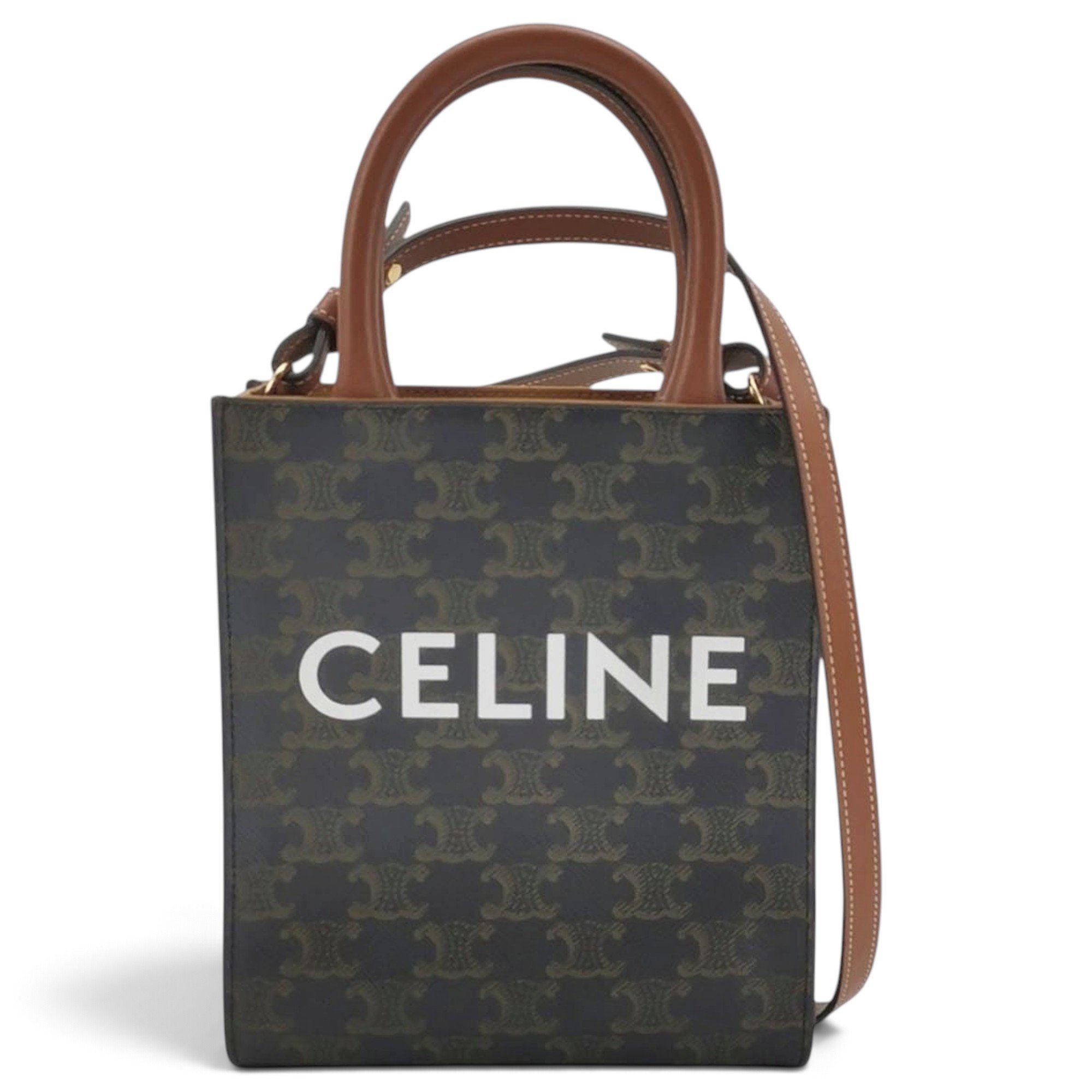 Cabas leather handbag