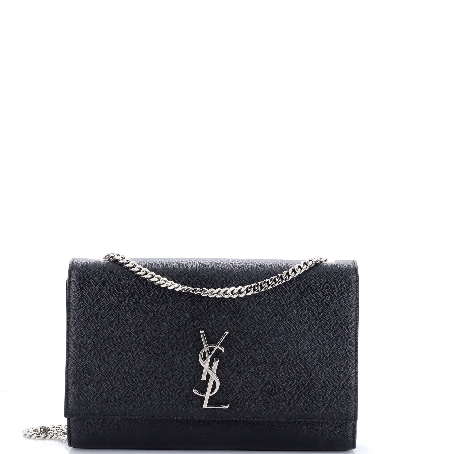 Classic Monogram Crossbody Bag Grainy Leather Large