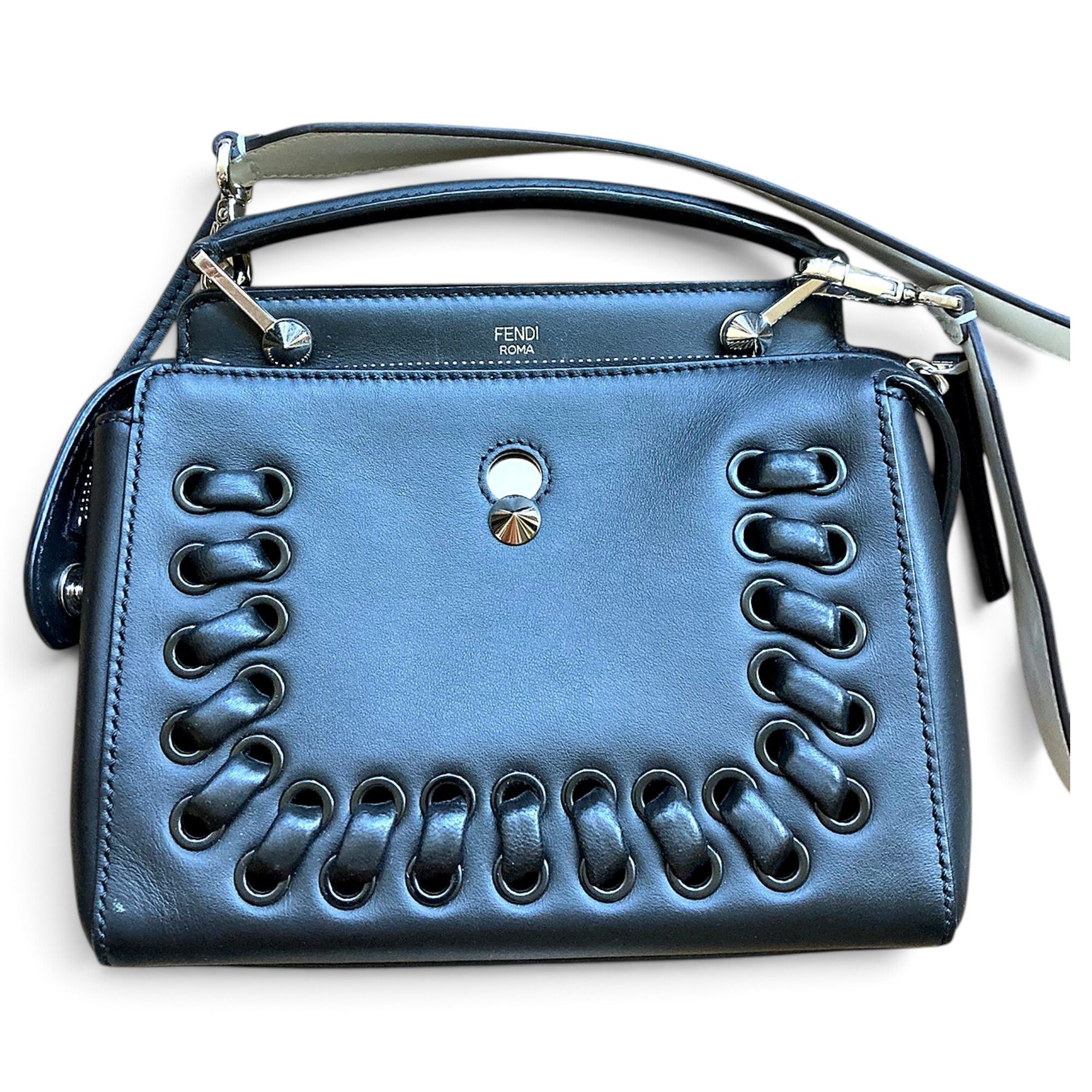 Dot Com leather handbag