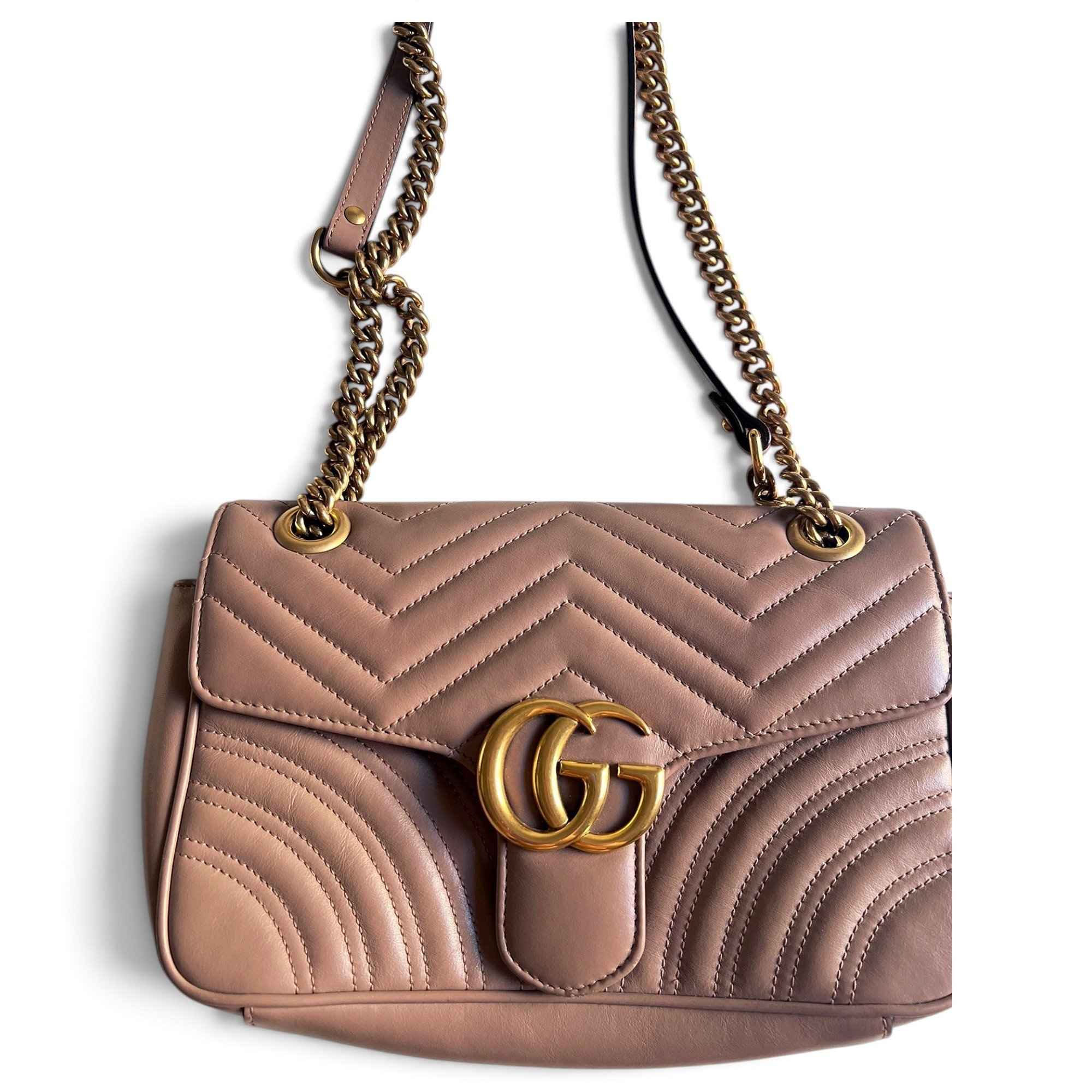 GG Marmont Flap leather handbag