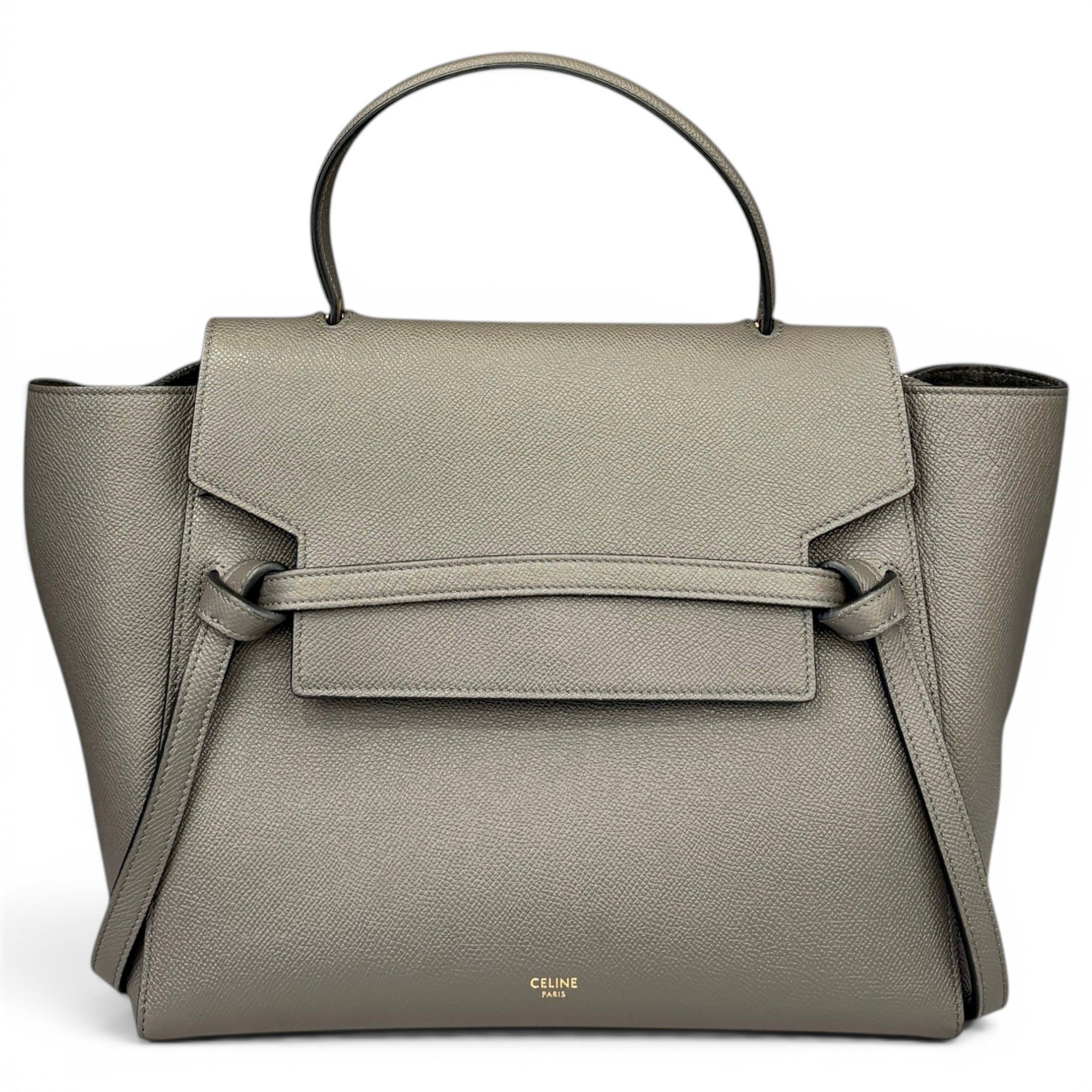 Belt pony-style calfskin handbag