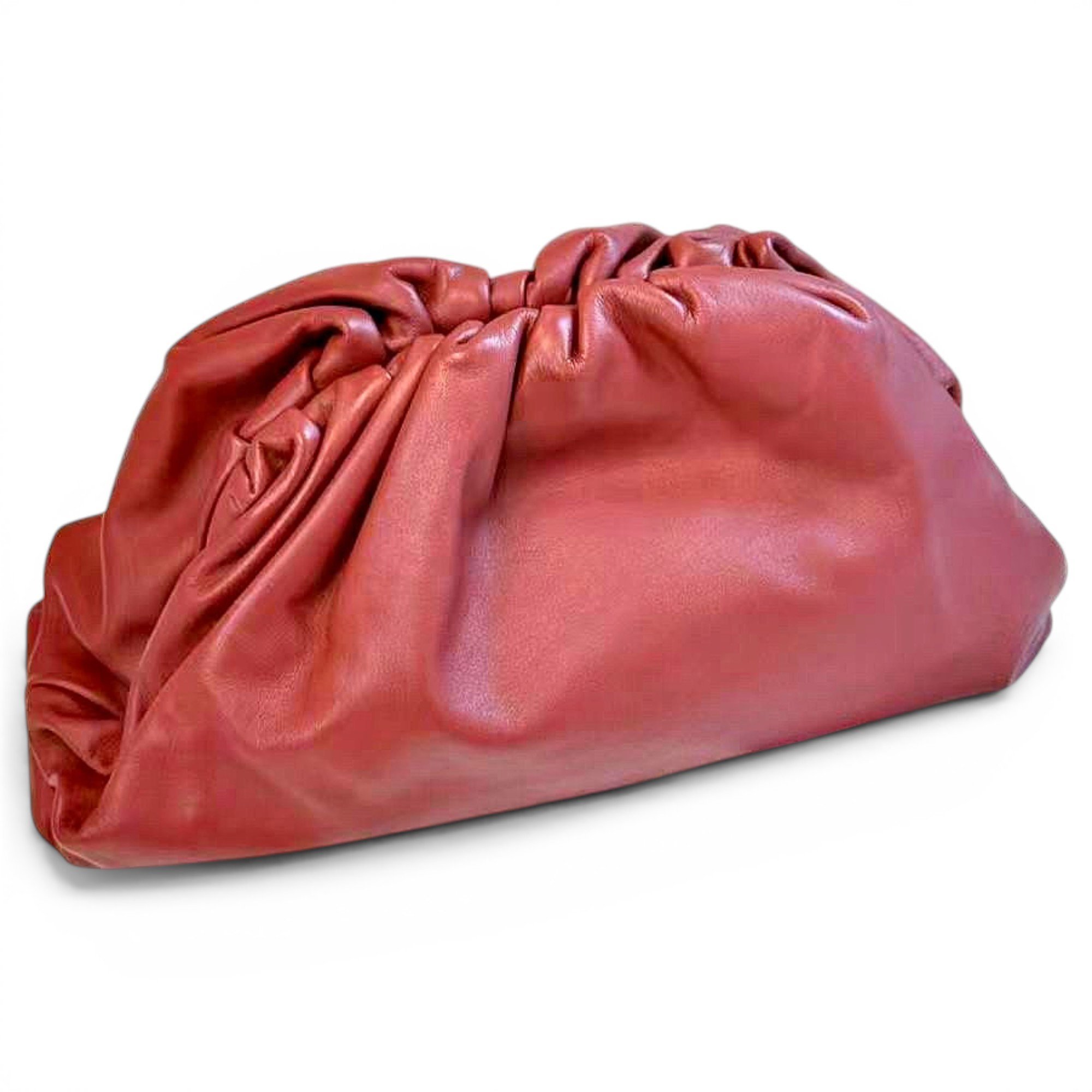 Pouch leather handbag