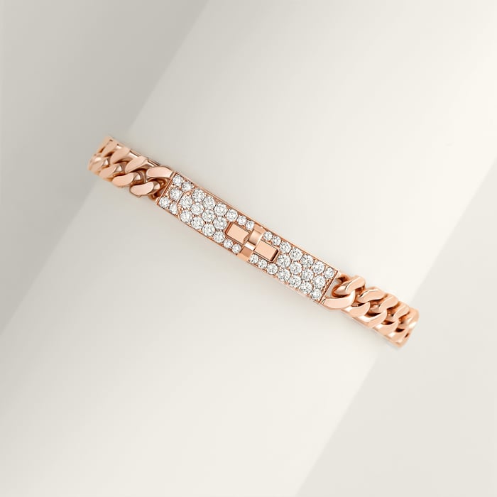 Sans Coloris Kelly Gourmette Bracelet, Very Small Model