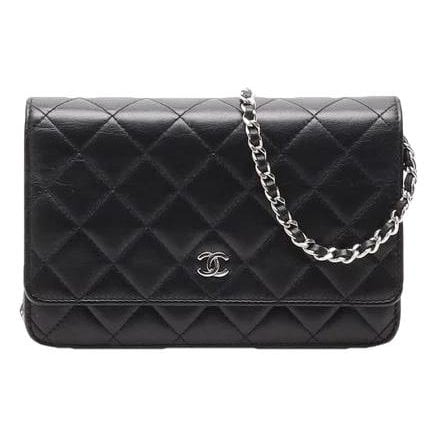 Wallet On Chain leather crossbody bag