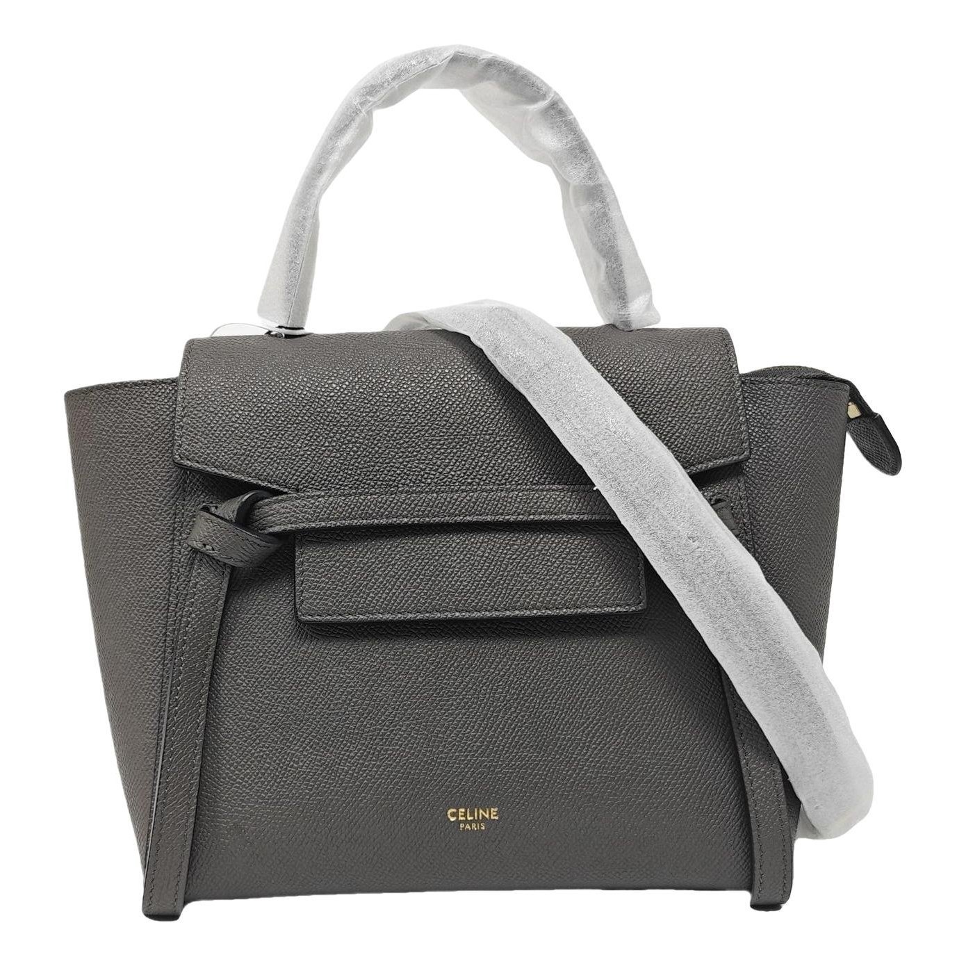 Belt leather handbag