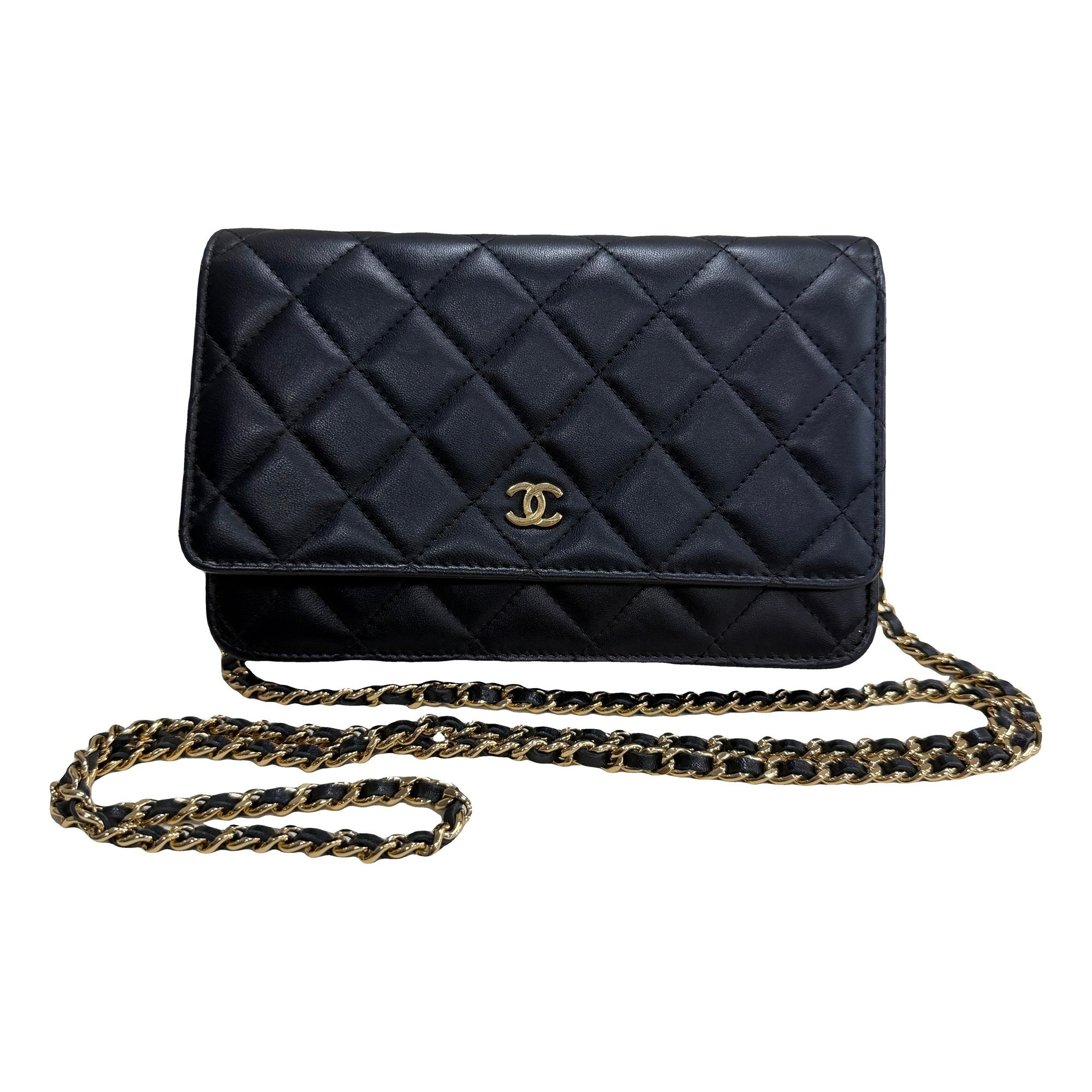 Wallet On Chain Timeless/Classique leather handbag