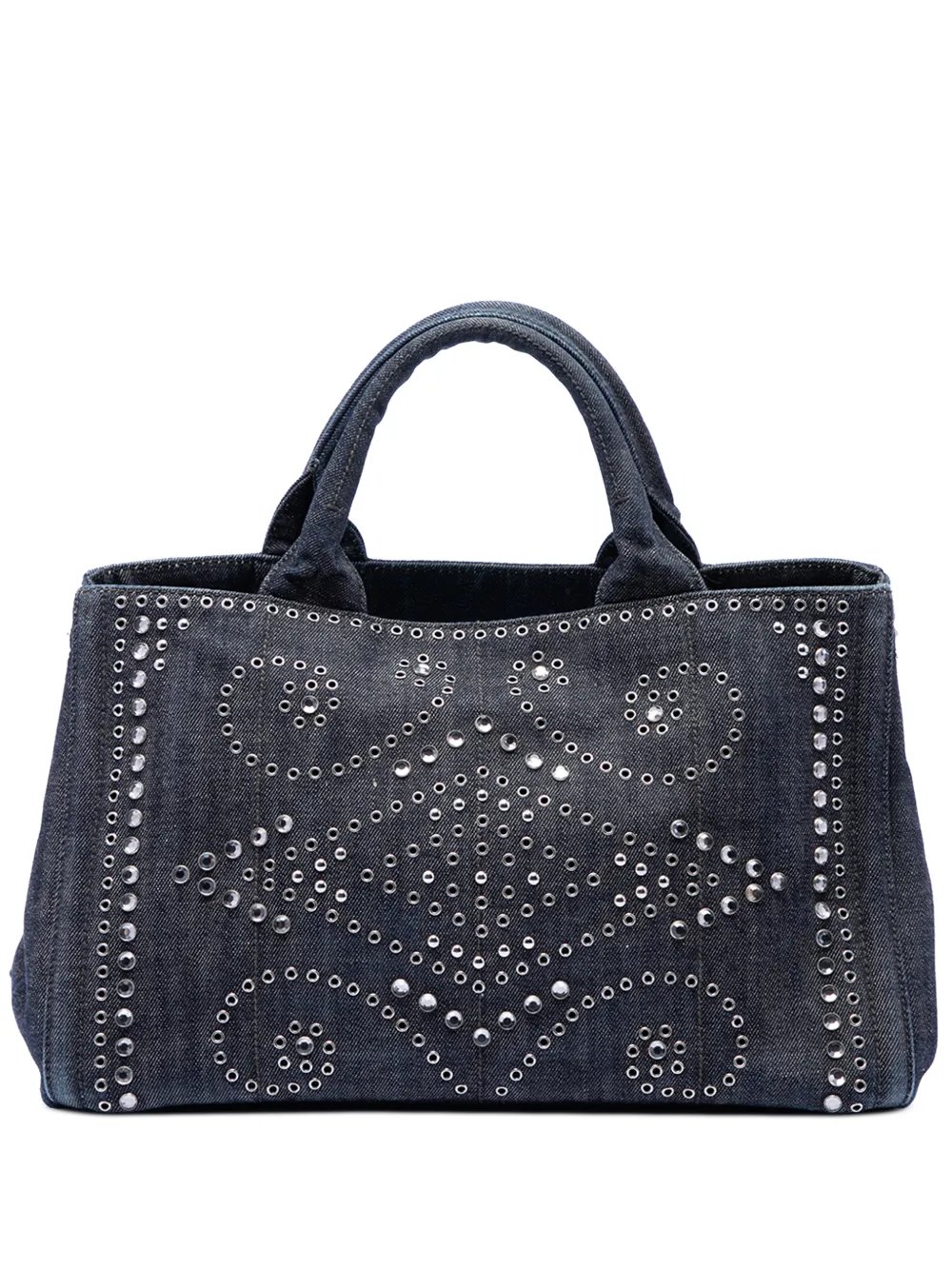 2000-2013 Studded Denim Canapa Logo satchel